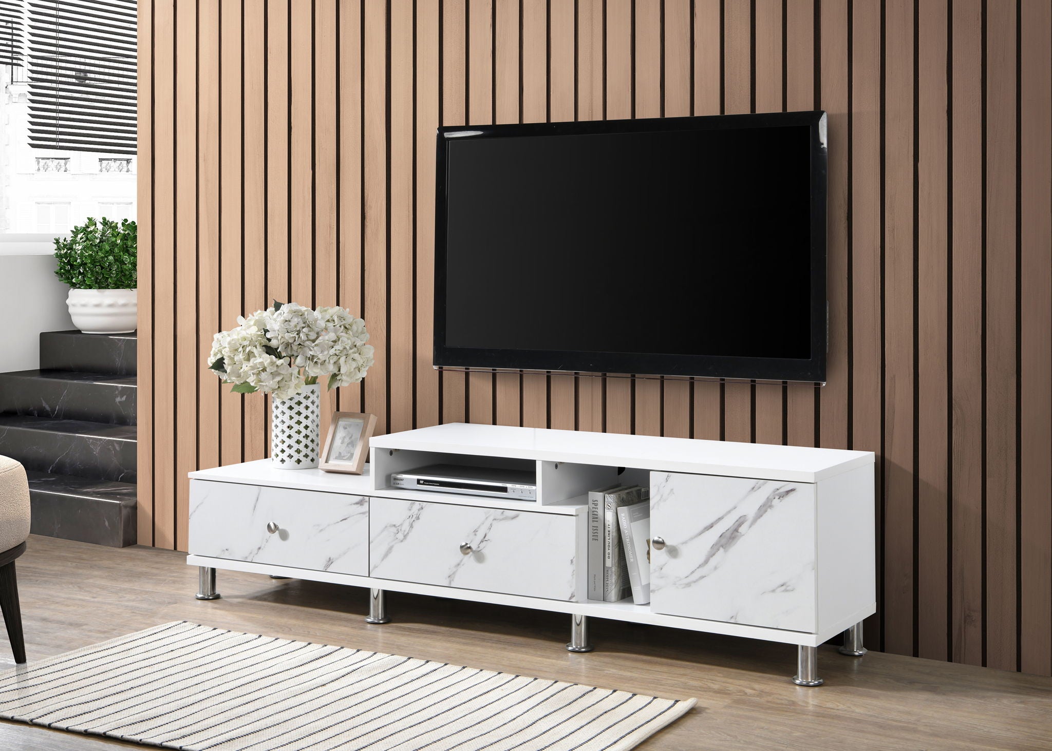 Tessa - TV Stand - White - Urban Living Furniture (Los Angeles, CA)
