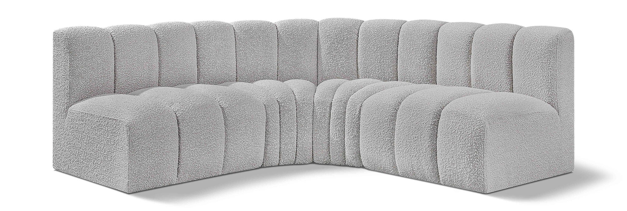 Arc - Boucle Fabric 4 Piece Corner Modular Sofa - Urban Living Furniture (Los Angeles, CA)