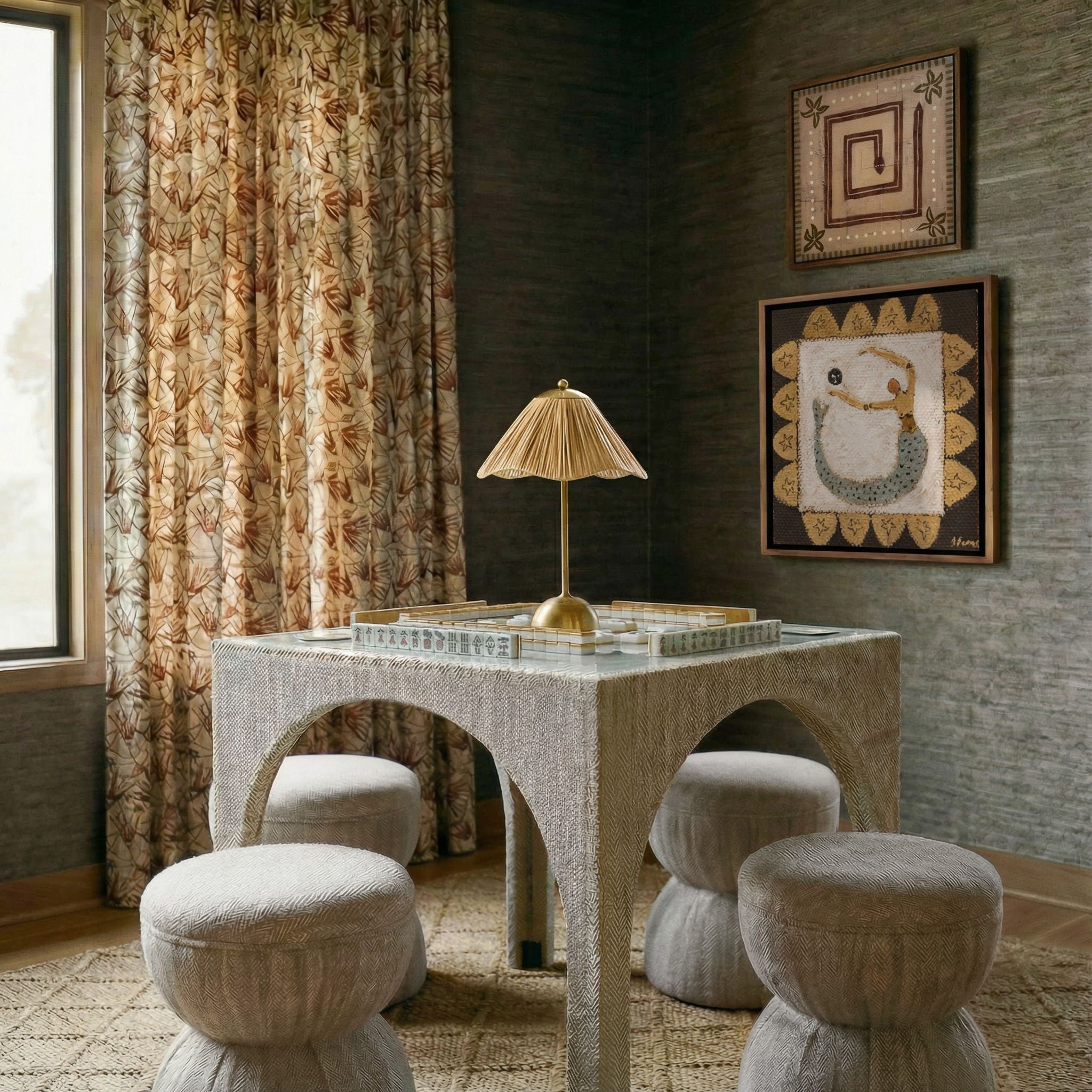 Tomlin - Game Table And Ottoman Set