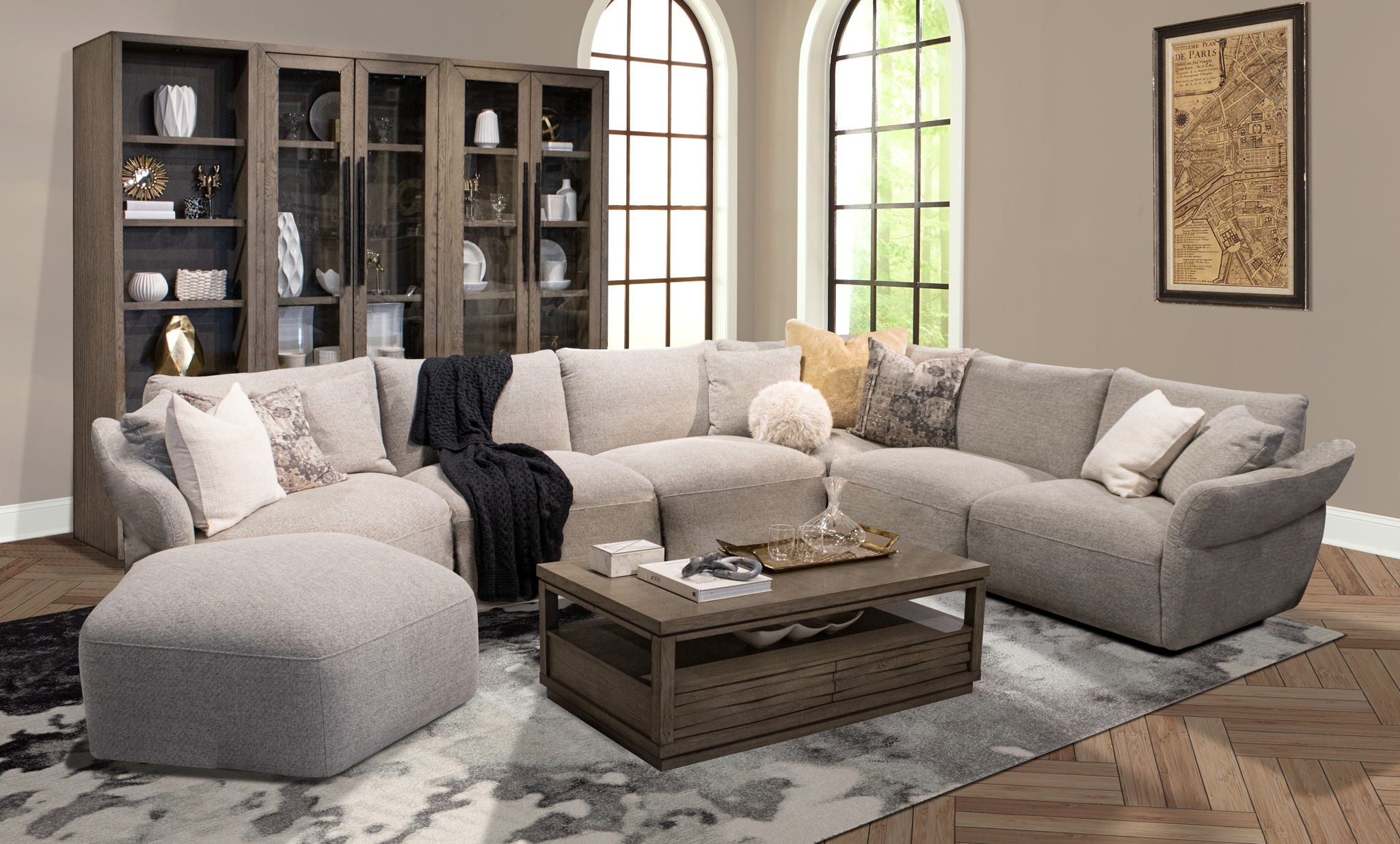 Playful - 6 Piece Modular Group A - Canes Cobblestone - Urban Living Furniture (Los Angeles, CA)