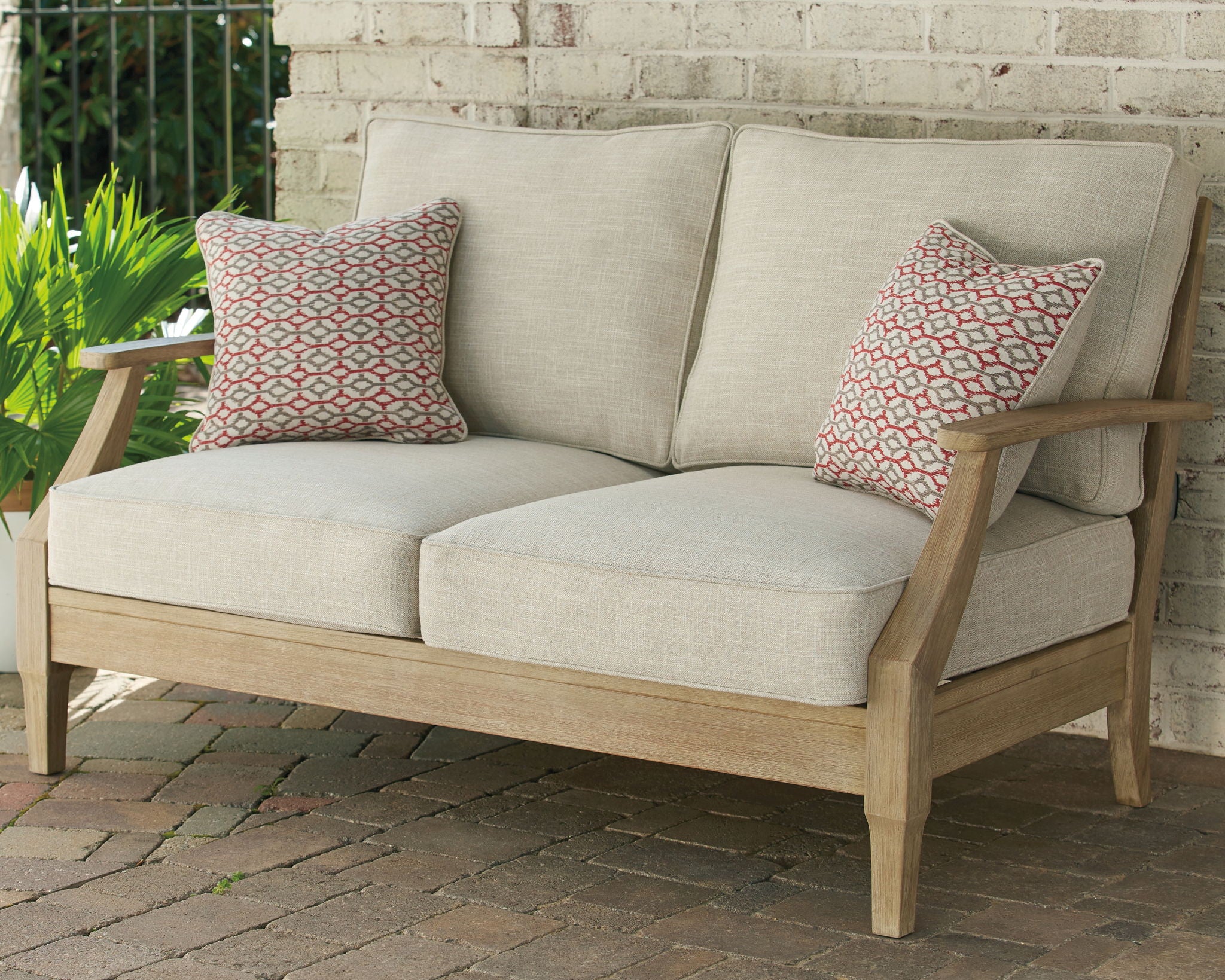 Clare View - Beige - Loveseat w/Cushion - Urban Living Furniture (Los Angeles, CA)