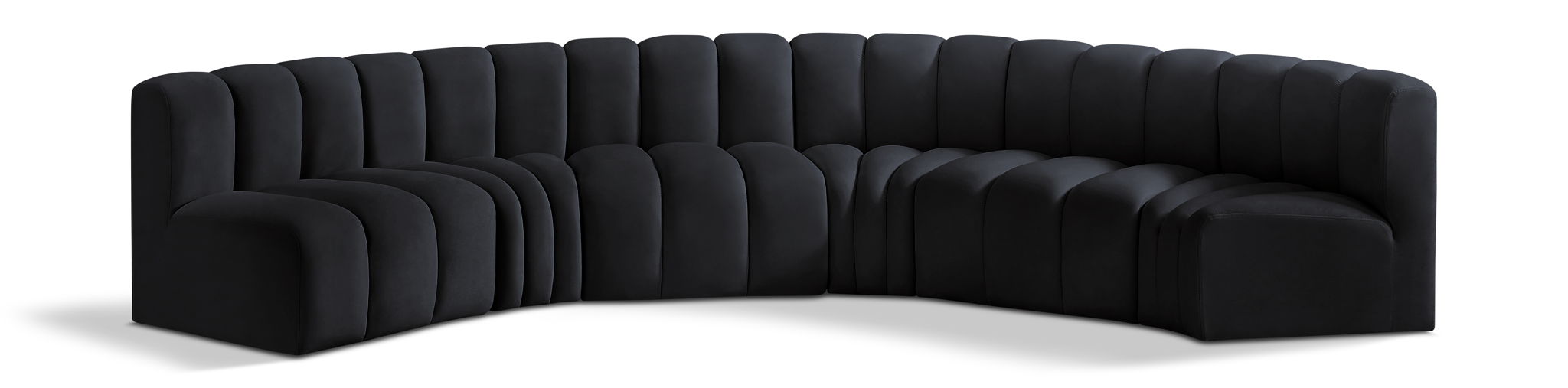 Arc - Velvet 6 Piece U-Shaped Modular Sofa - Urban Living Furniture (Los Angeles, CA)