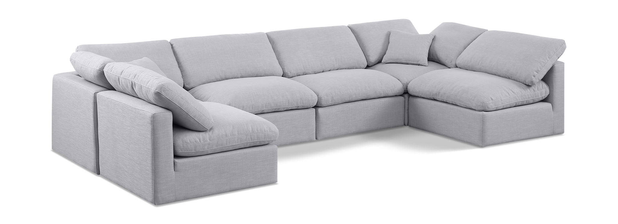 Indulge - Linen 6 Piece Modular U-Shaped Sectional - Urban Living Furniture (Los Angeles, CA)