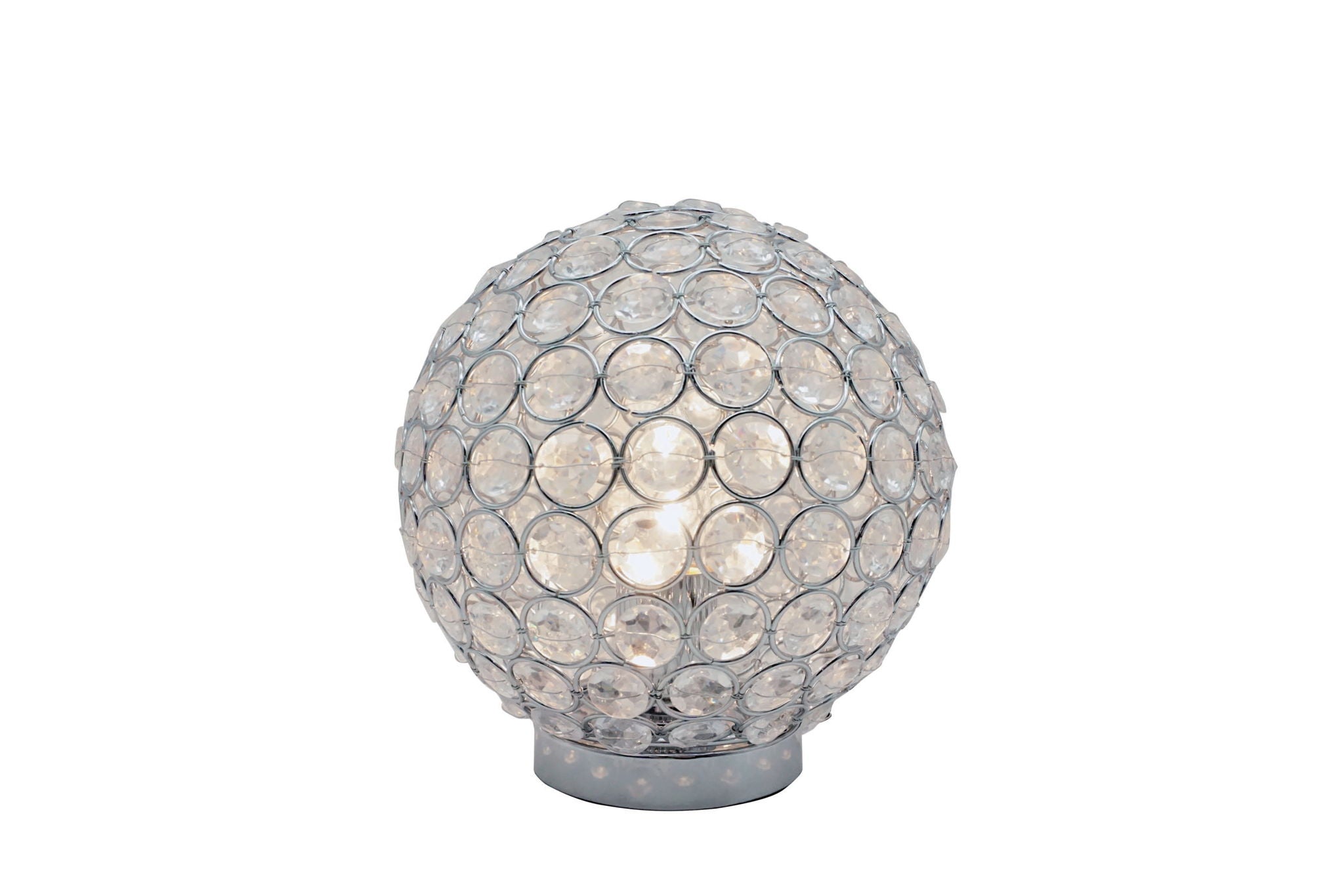 Crystal Globe - Table Lamp - Pearl Silver - Urban Living Furniture (Los Angeles, CA)