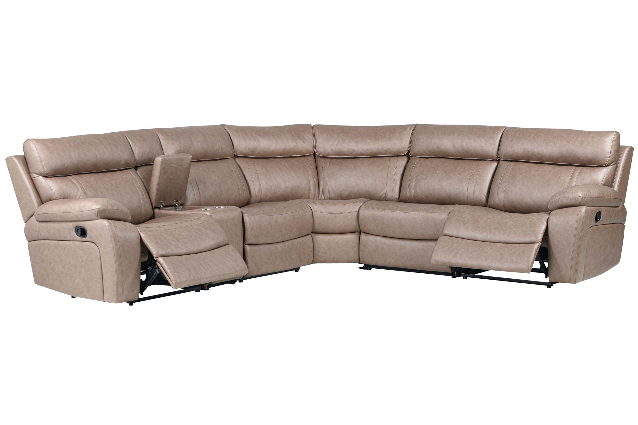 Theon - Modular Manual Reclining Sectional And Entertainment Console - Urban Living Furniture (Los Angeles, CA)