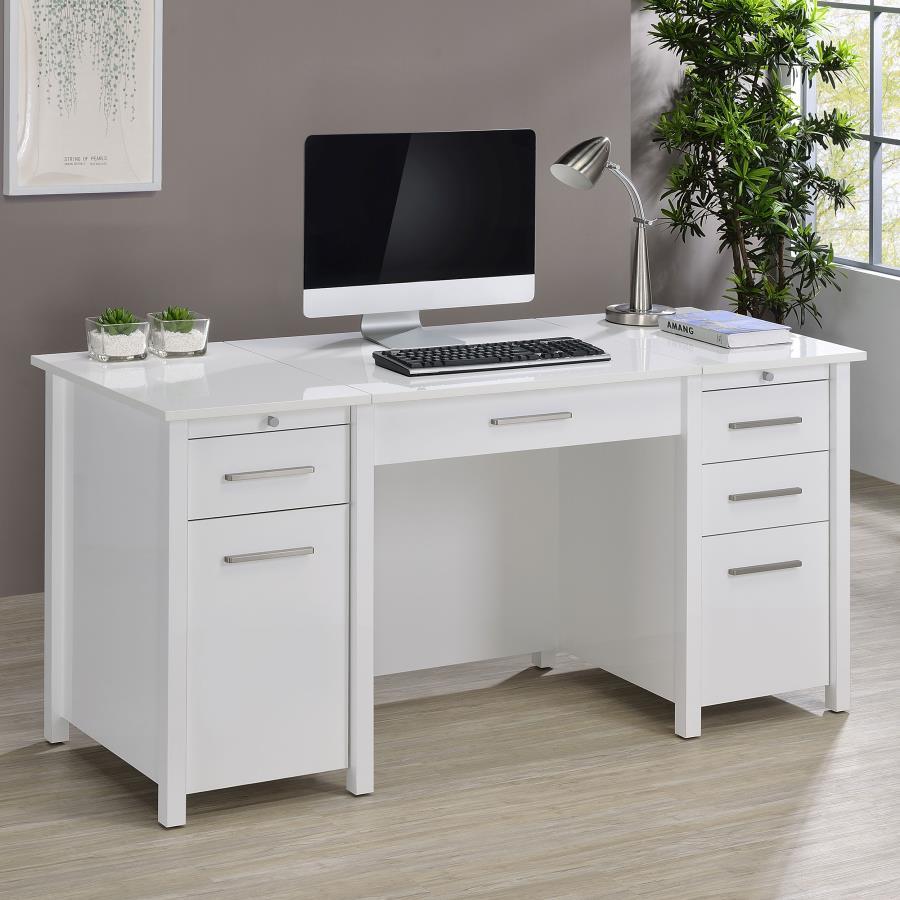 Dylan - 4-Drawer Lift Top Office Desk - Urban Living Furniture (Los Angeles, CA)