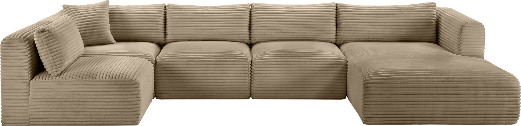 Shaggy - Fabric 5 Piece Modular U-Shaped Sectional - Urban Living Furniture (Los Angeles, CA)