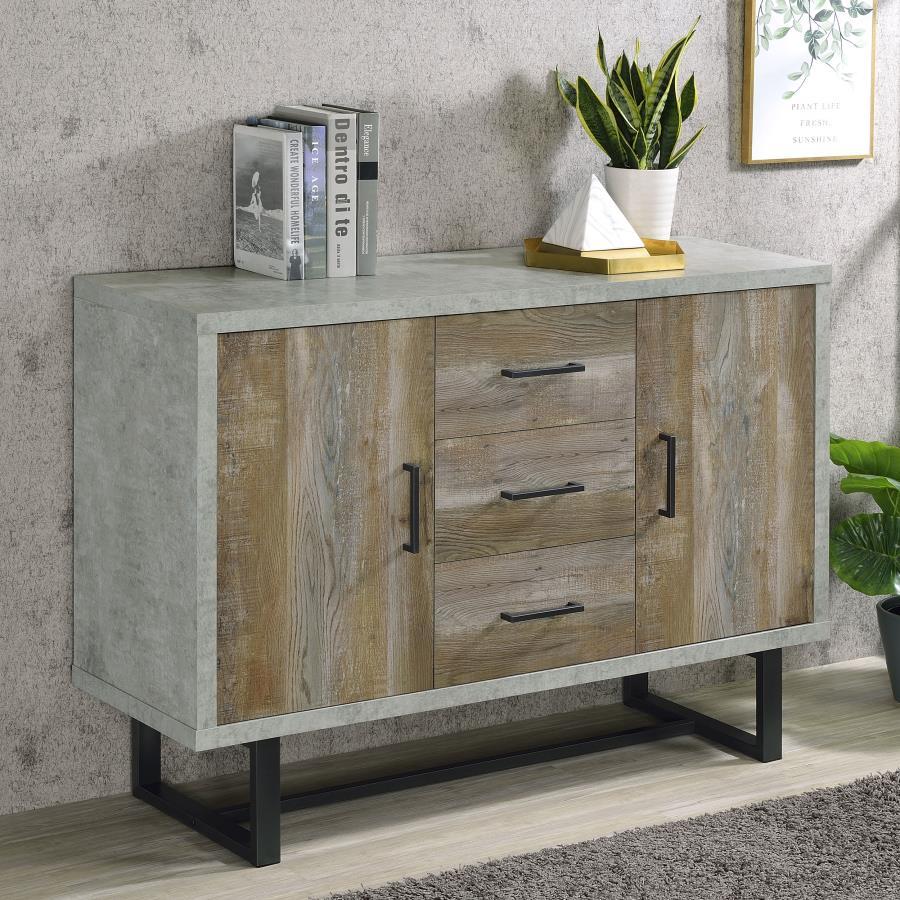 Abelardo - 3-Drawer Engineered Wood Cabinet - Weathered Oak - Urban Living Furniture (Los Angeles, CA)