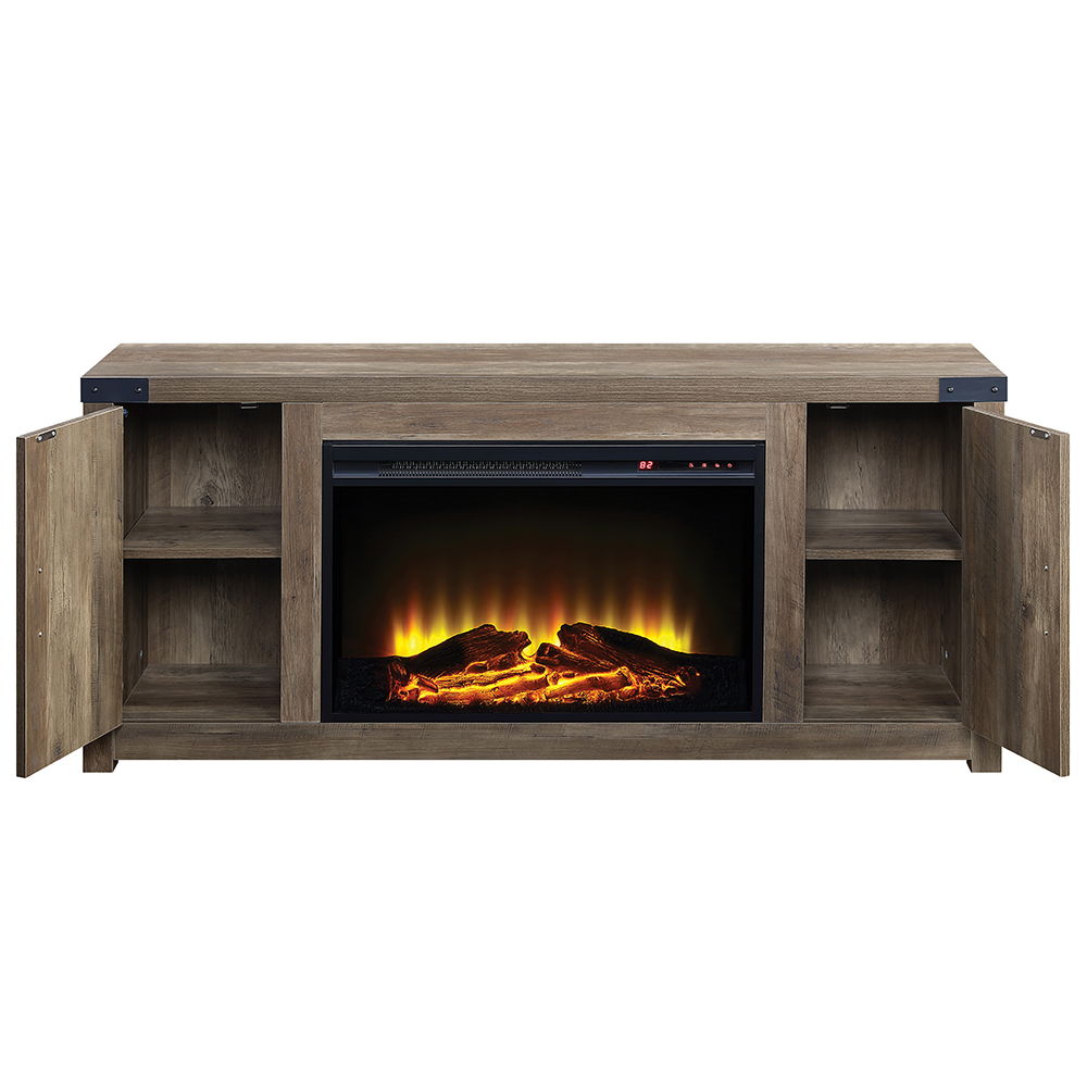 Tobias - 25" Fireplace - Rustic Oak - Urban Living Furniture (Los Angeles, CA)