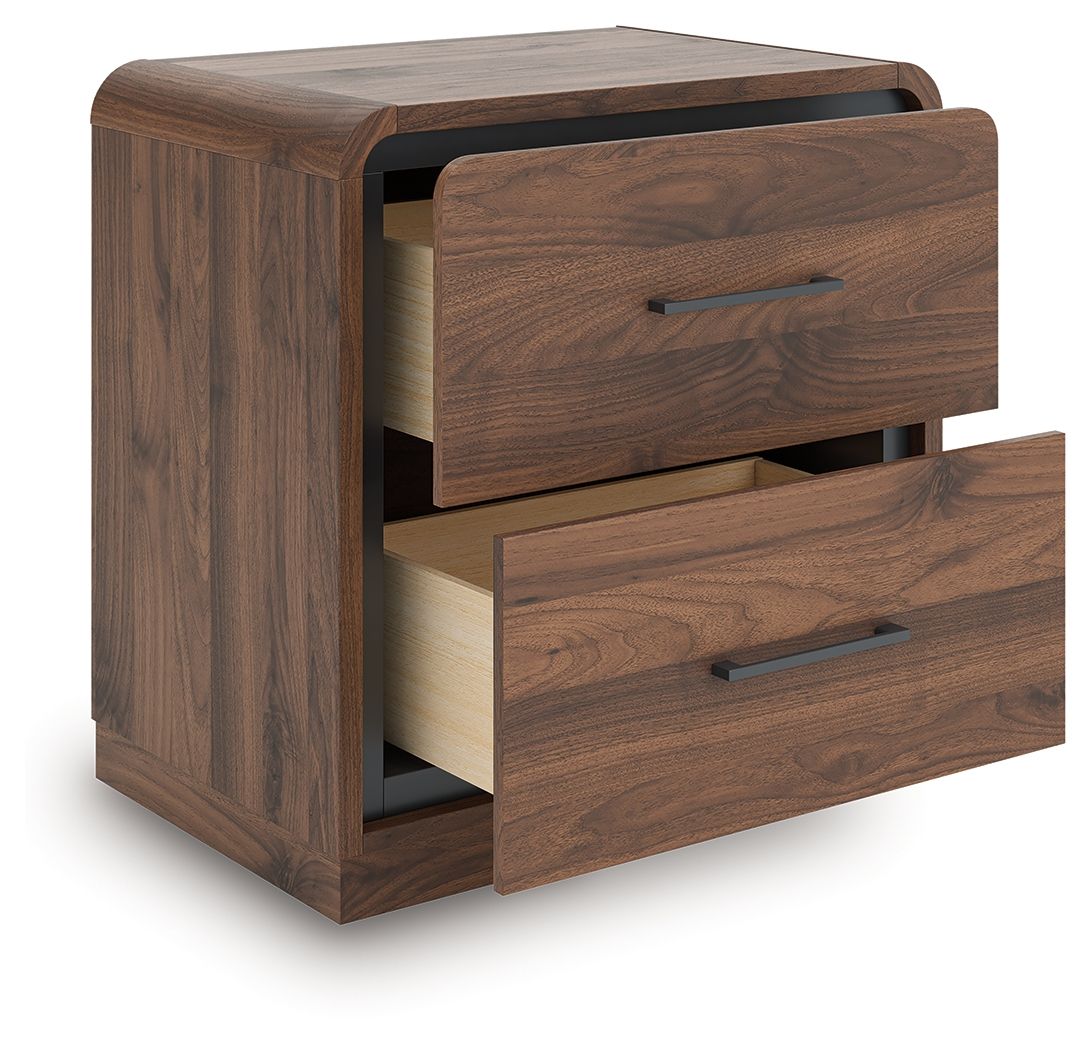 Fortlorn - Walnut Brown - Two Drawer Night Stand - Urban Living Furniture (Los Angeles, CA)