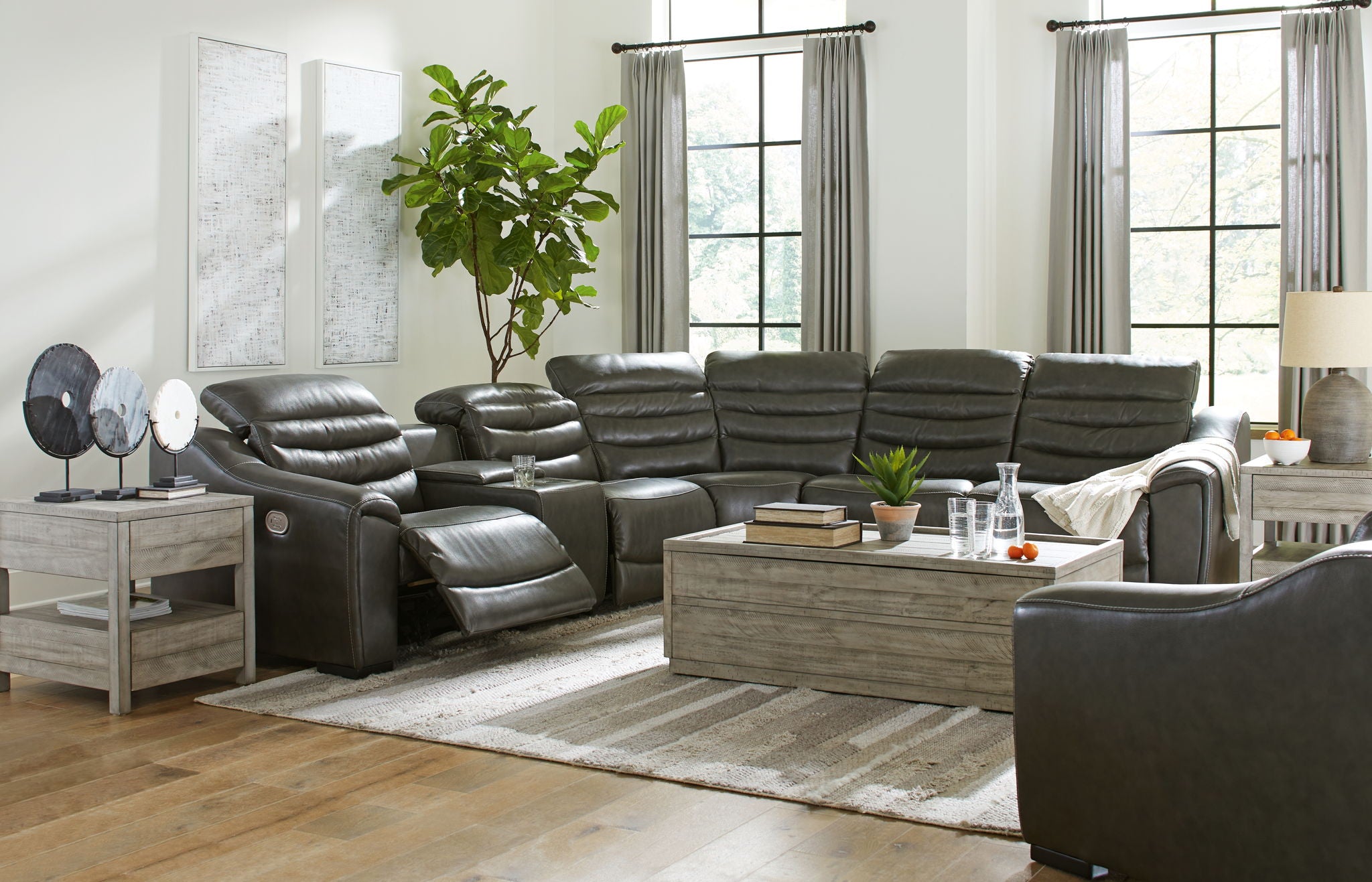 Center Line - Power Recliner Sectional - Urban Living Furniture (Los Angeles, CA)