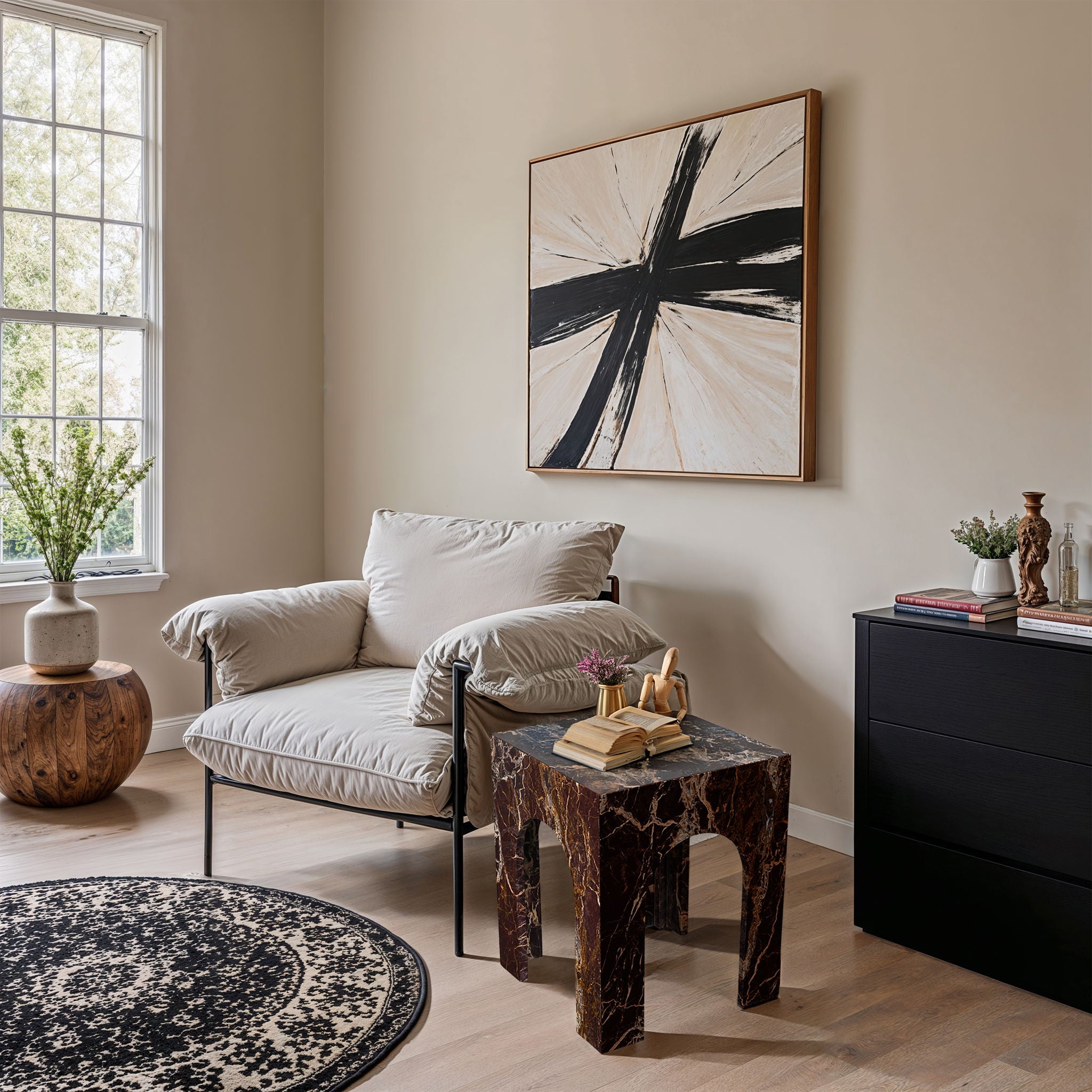 Palermo - Marble End Table - Urban Living Furniture (Los Angeles, CA)