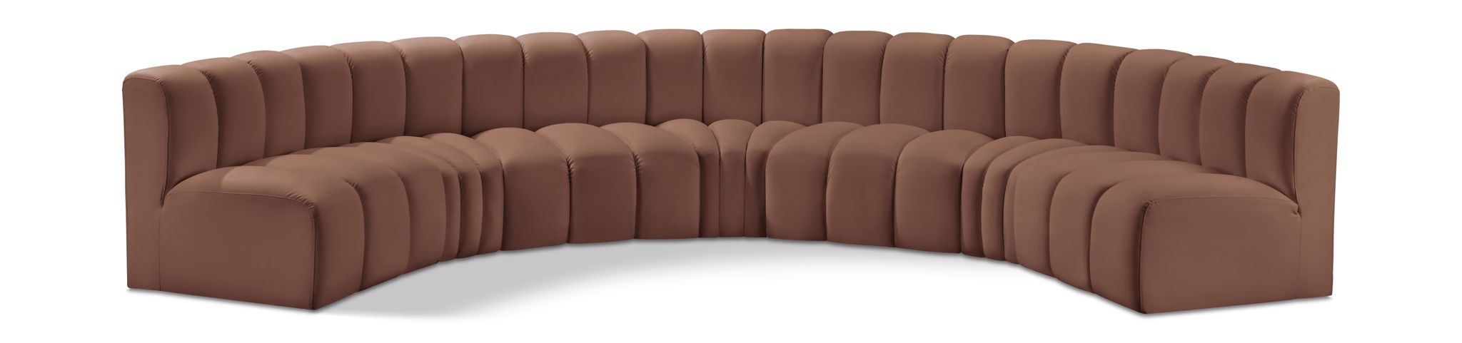 Arc - Faux Leather 7 Piece U-Shaped Modular Sofa - Urban Living Furniture (Los Angeles, CA)