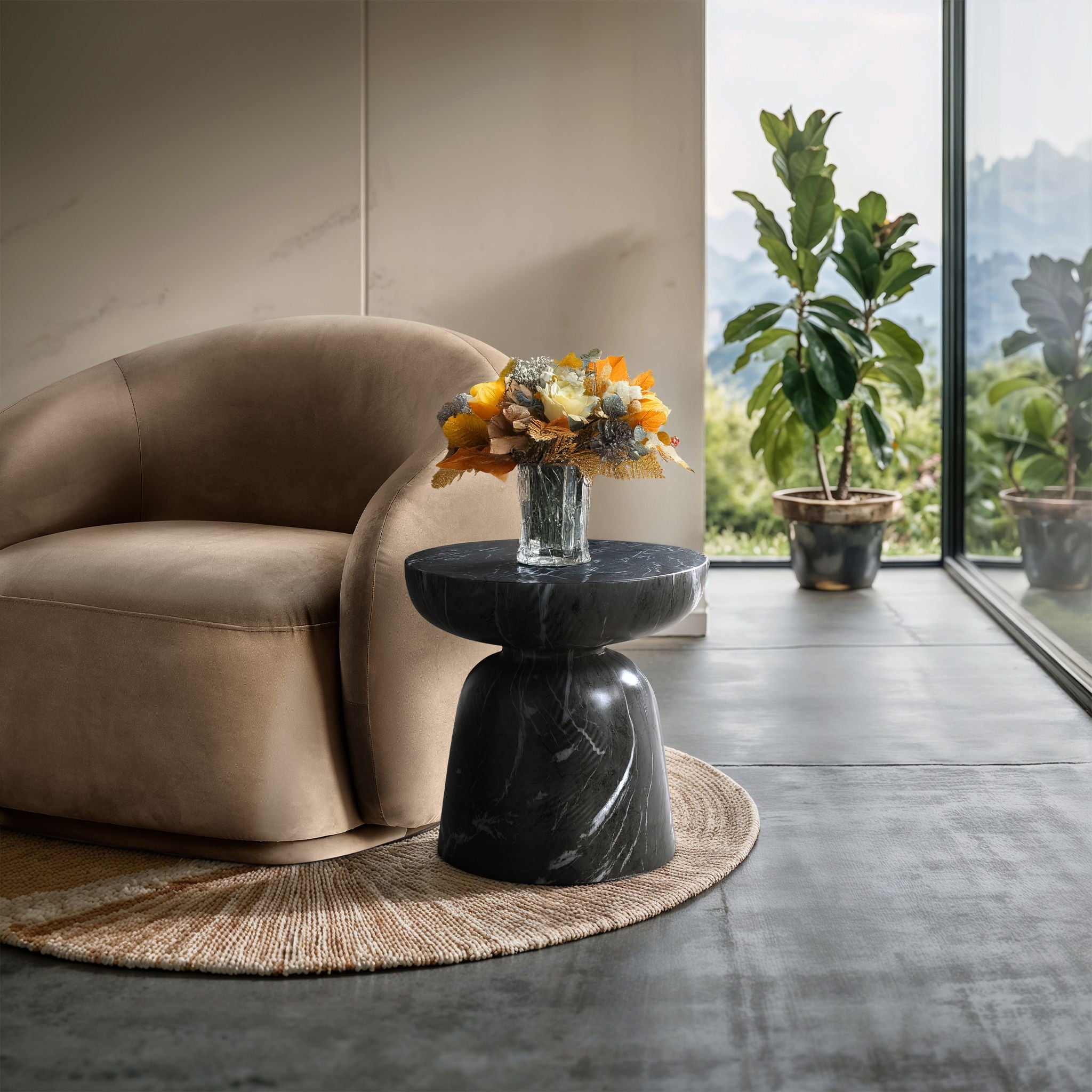 Avellino - Concrete End Table - Urban Living Furniture (Los Angeles, CA)