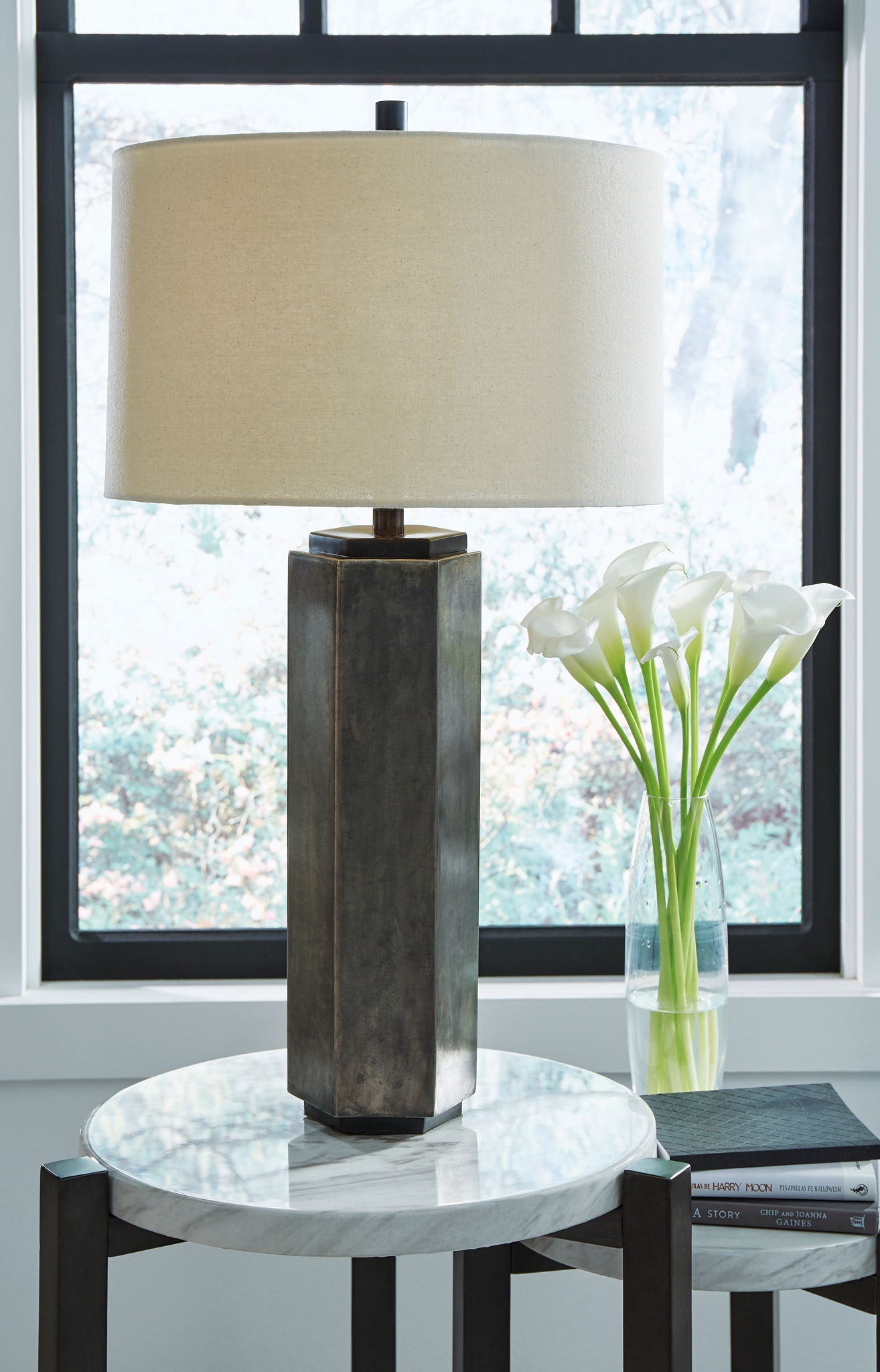 Dirkton - Antique Pewter Finish - Metal Table Lamp - Urban Living Furniture (Los Angeles, CA)