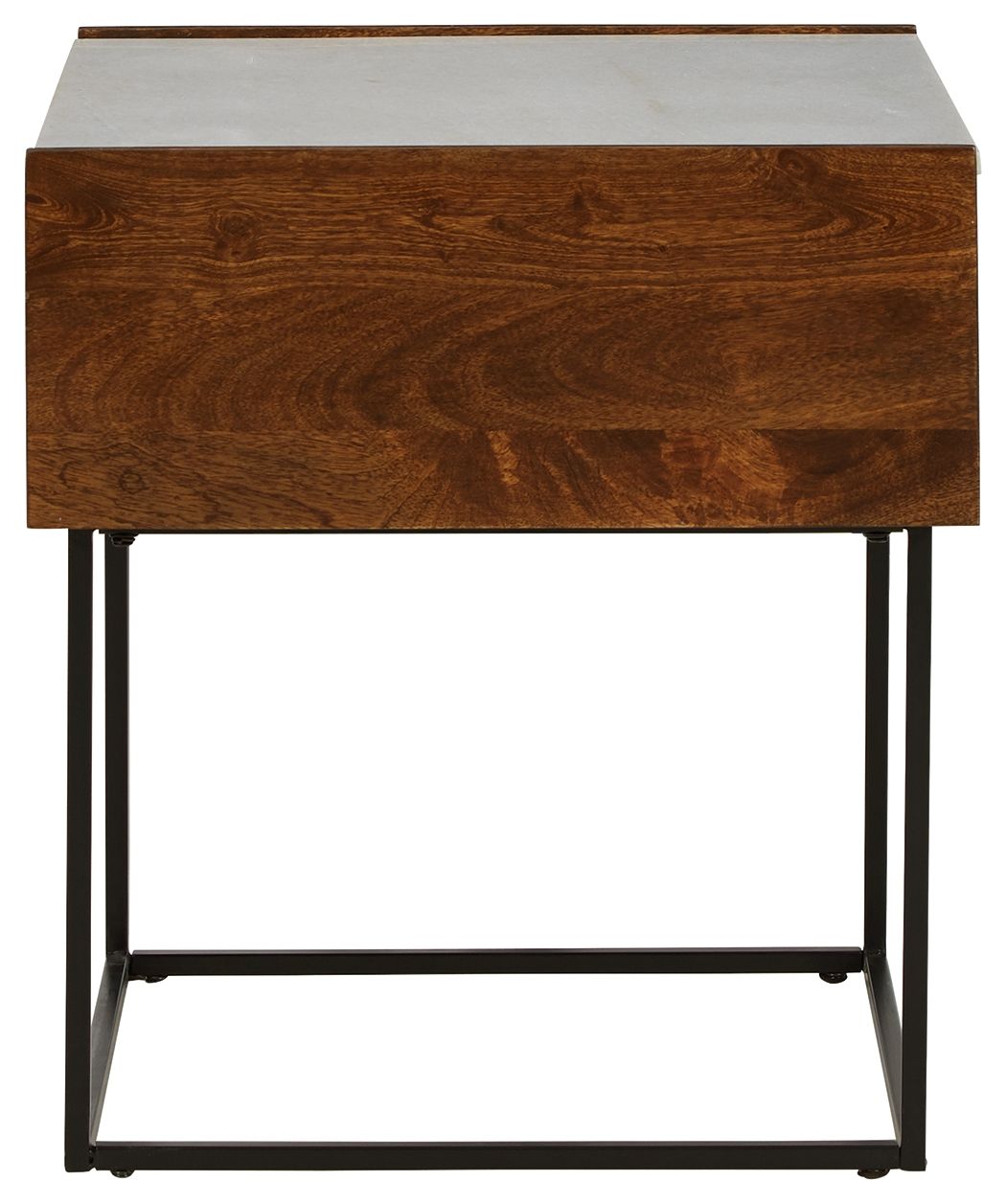Rusitori - Brown / Beige / White - Rectangular End Table - Urban Living Furniture (Los Angeles, CA)