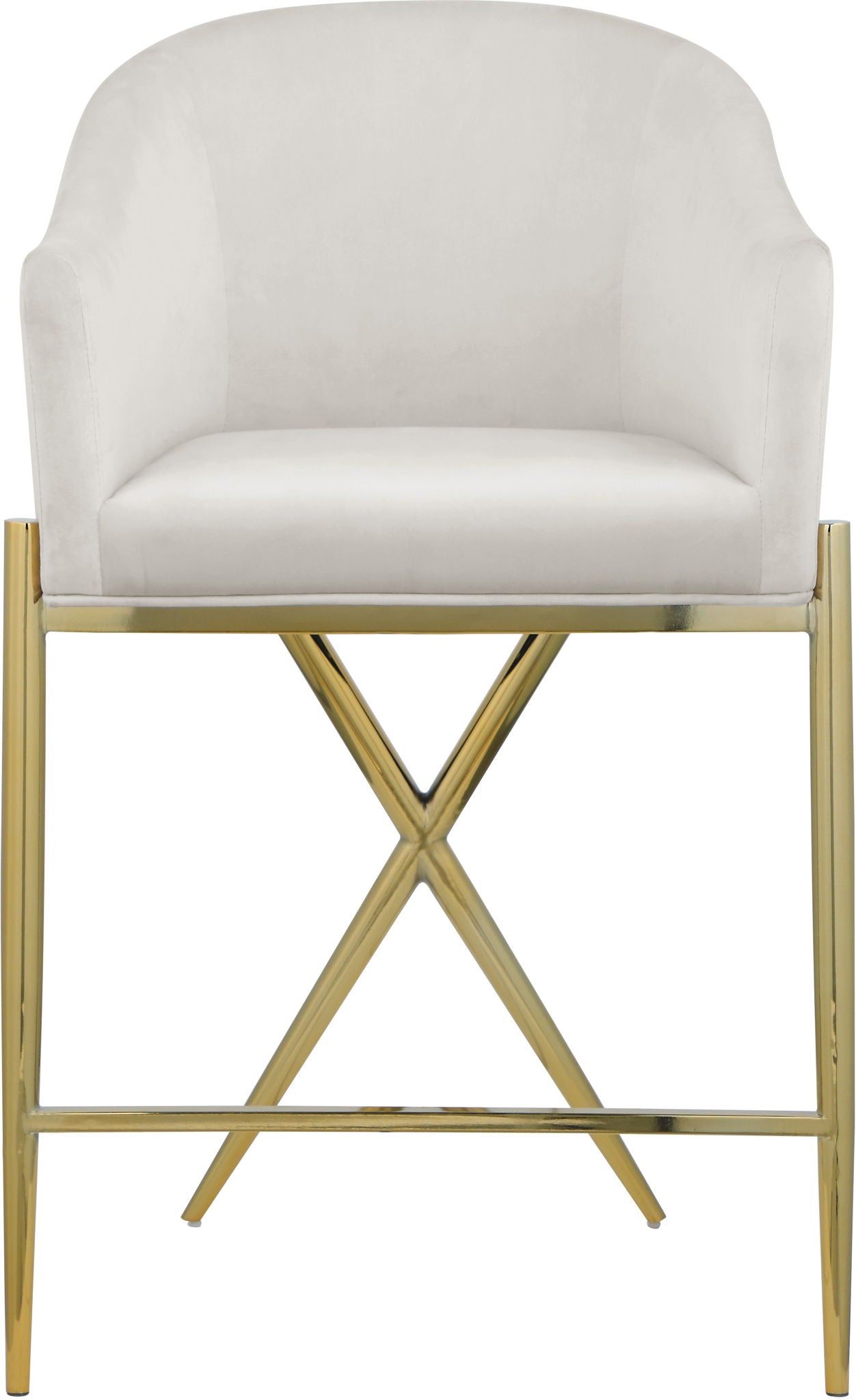 Xavier - Counter Stool with Gold Legs - Urban Living Furniture (Los Angeles, CA)