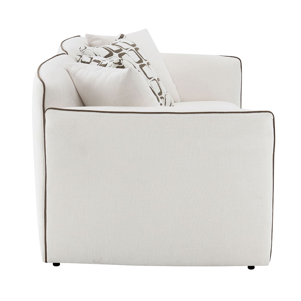 Yolanda - Loveseat With 4 Pillows - Beige Chenille - Urban Living Furniture (Los Angeles, CA)