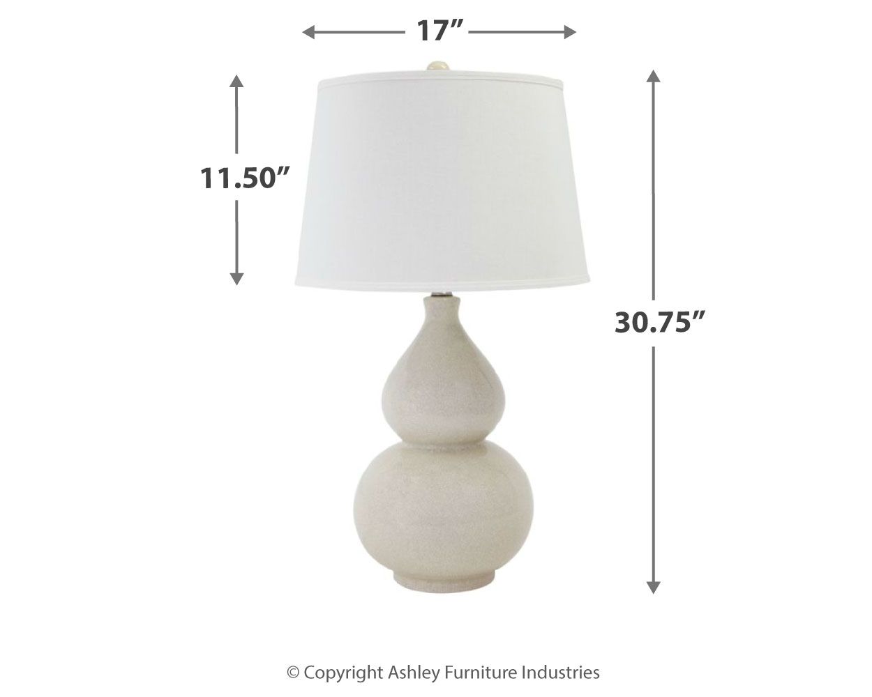 Saffi - Cream - Ceramic Table Lamp - Urban Living Furniture (Los Angeles, CA)