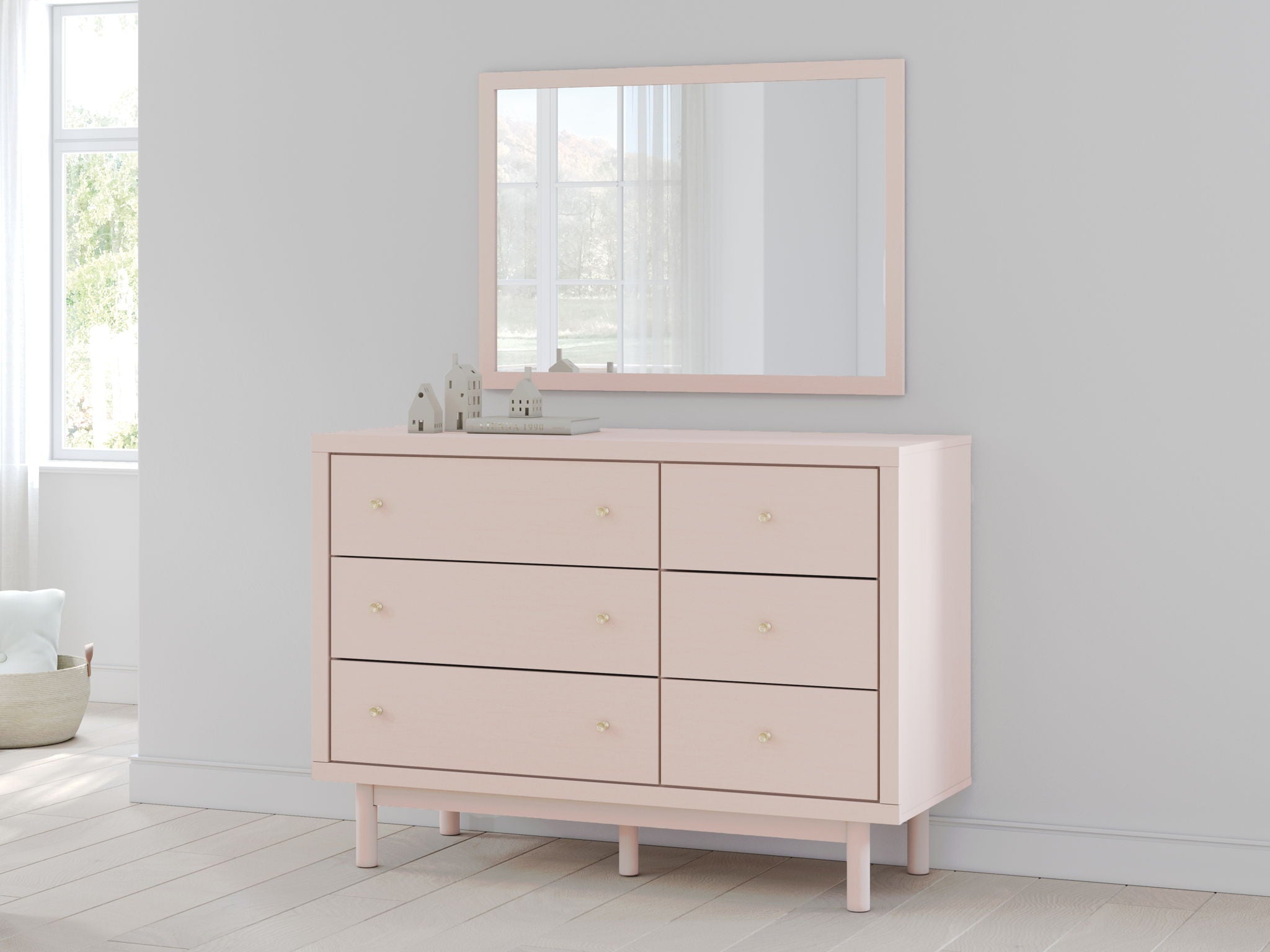 Wistenpine - Blush - Dresser And Mirror - Urban Living Furniture (Los Angeles, CA)