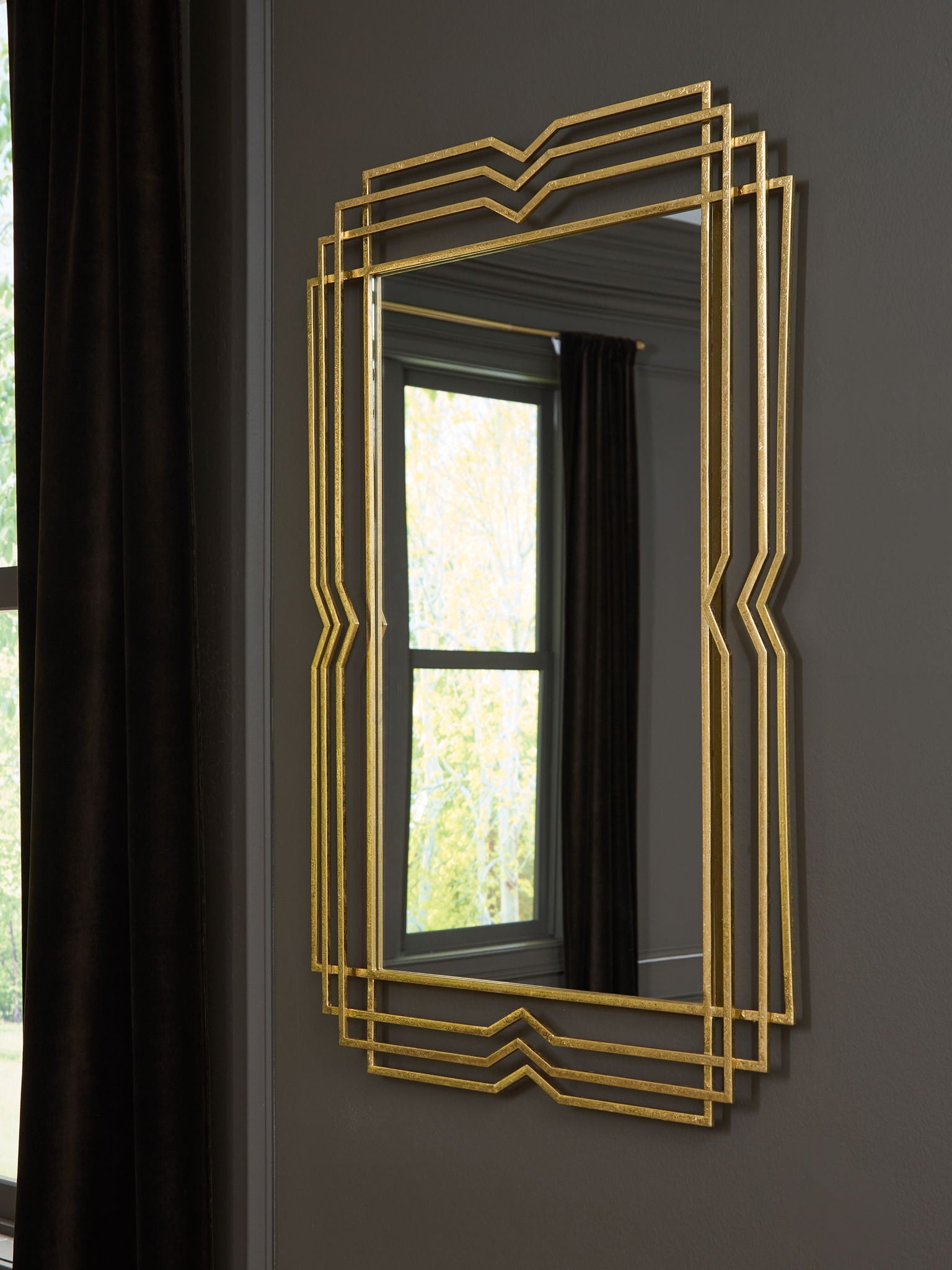 Claybrook - Gold Finish - Accent Mirror - Urban Living Furniture (Los Angeles, CA)