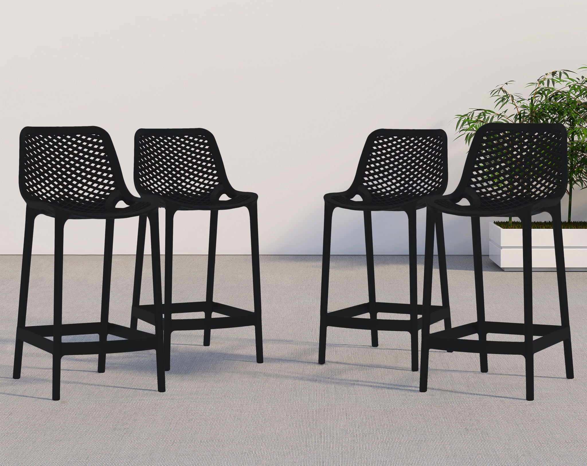 Mykonos - Outdoor Patio Stool Set - Urban Living Furniture (Los Angeles, CA)