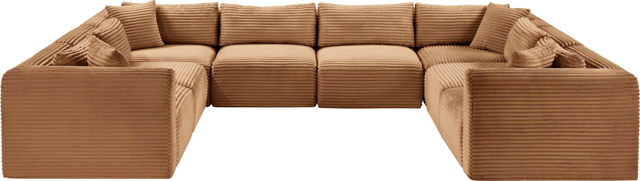 Shaggy - Fabric 8 Piece Modular U-Shaped Sectional - Urban Living Furniture (Los Angeles, CA)