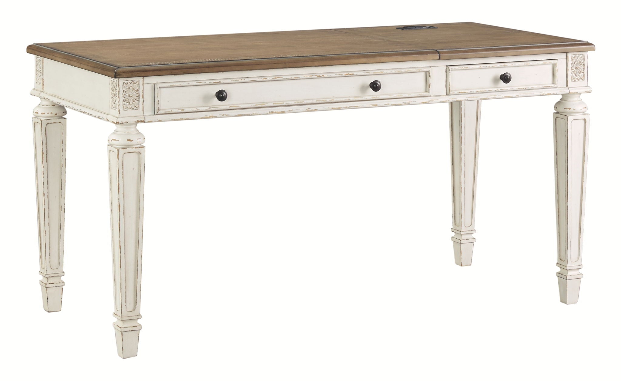 Realyn - White / Brown - Home Office Lift Top Desk - Urban Living Furniture (Los Angeles, CA)