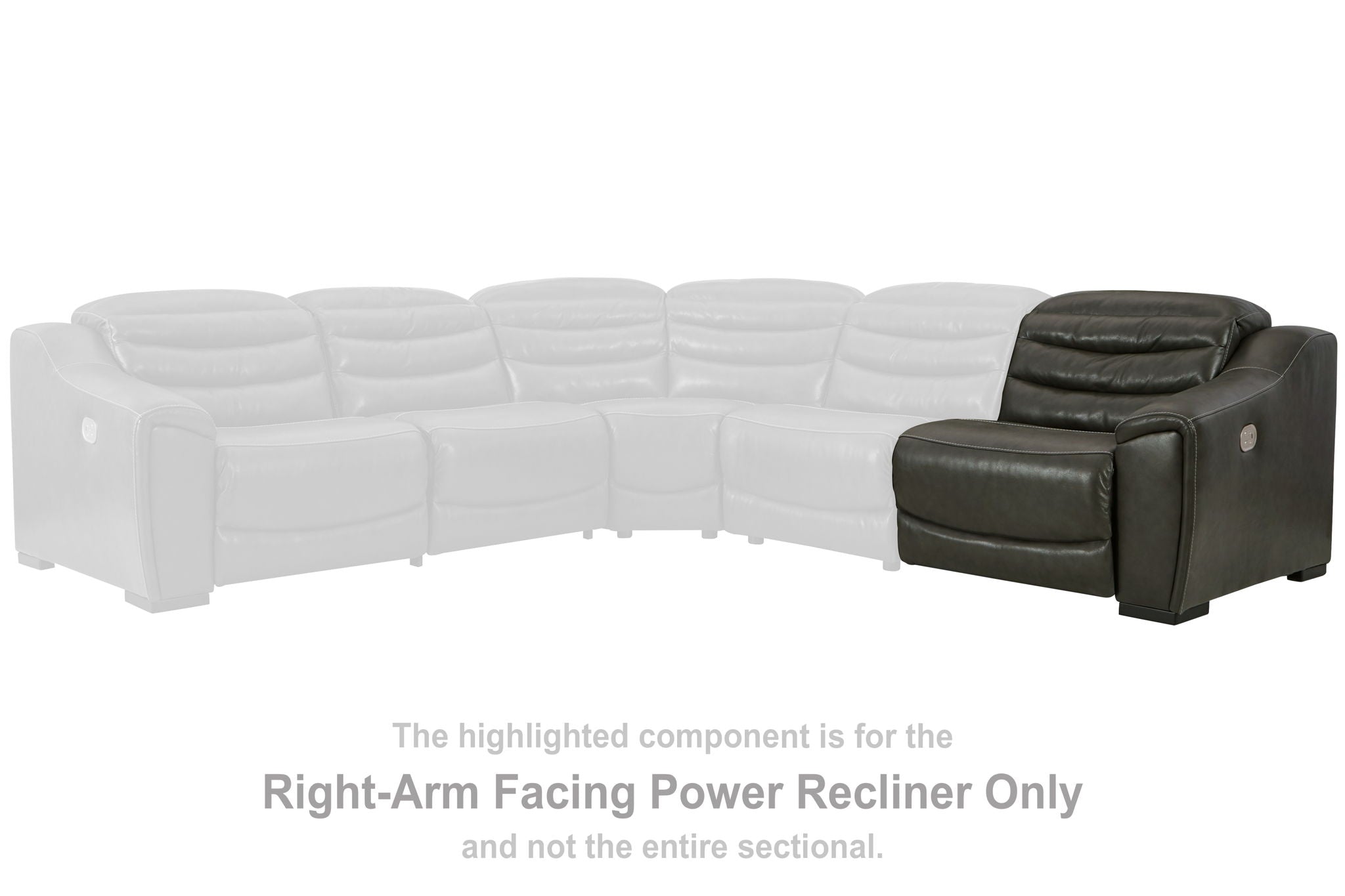 Center Line - Dark Gray - RAF Zero Wall Power Recliner - Urban Living Furniture (Los Angeles, CA)