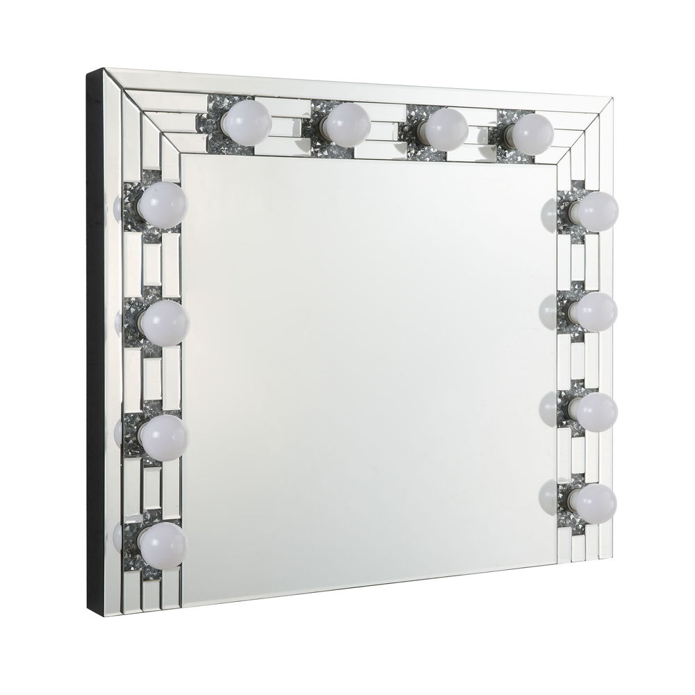 Noralie - Accent Mirror - Faux Diamonds & Mirrored - Urban Living Furniture (Los Angeles, CA)
