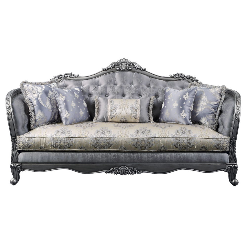 Ariadne - Sofa With 5 Pillows - Fabric & Platinum - Urban Living Furniture (Los Angeles, CA)