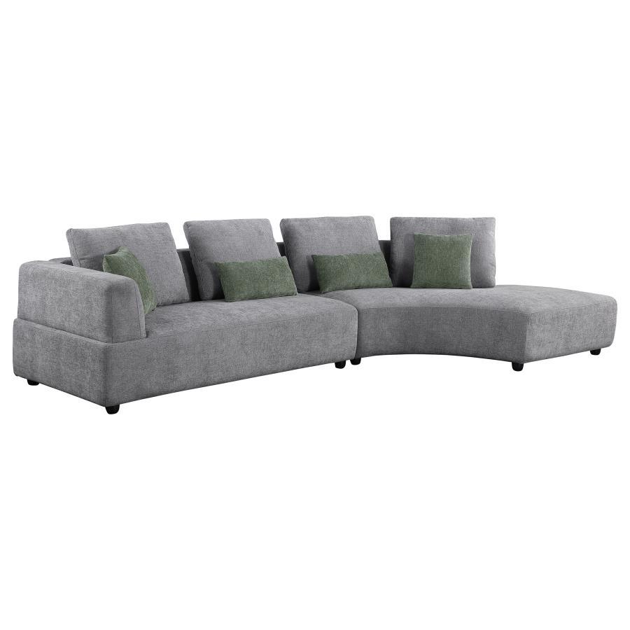 Toscano - Loveseat, Box 1 of 2 - Gray - Urban Living Furniture (Los Angeles, CA)