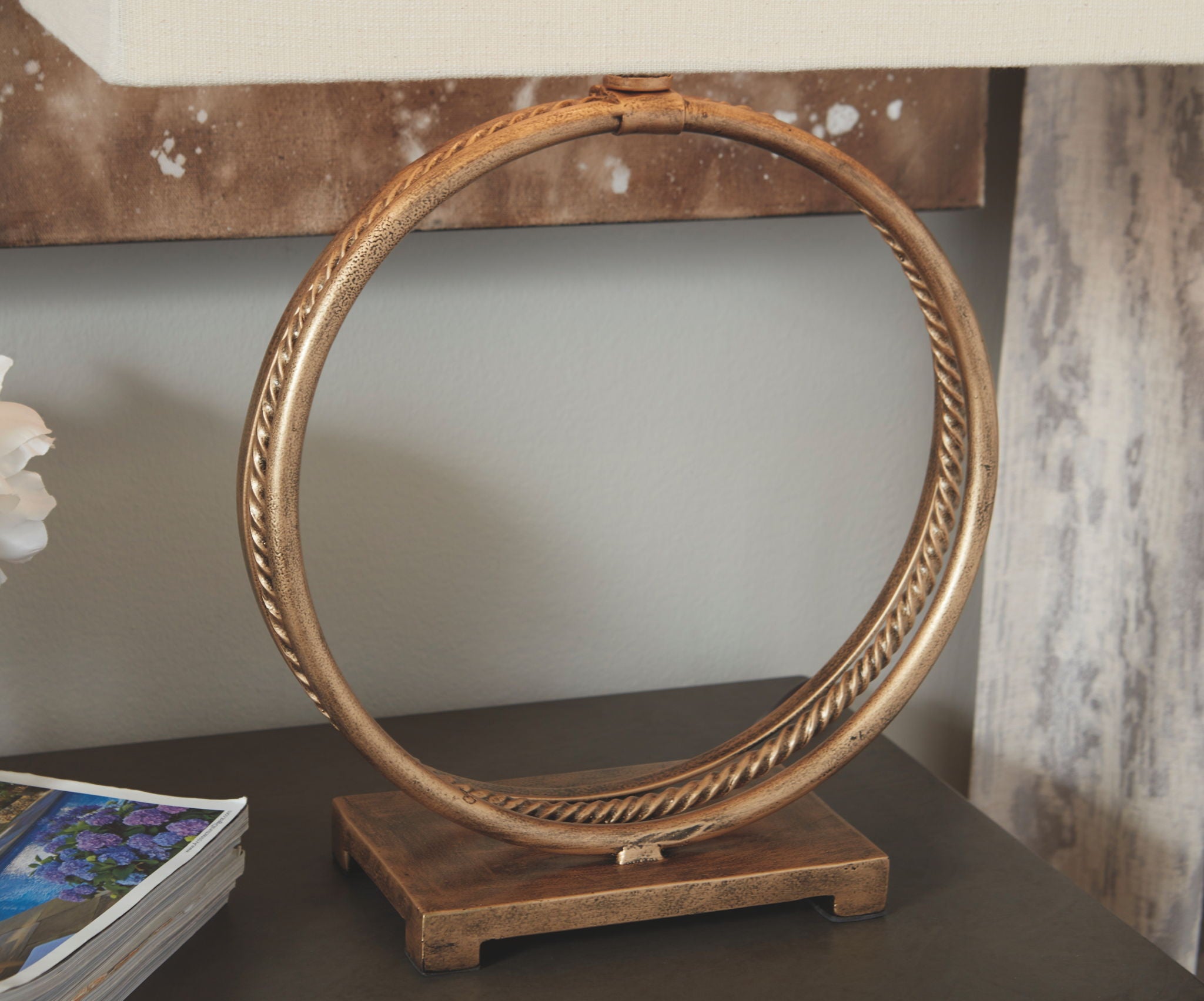 Mahala - Antique Gold Finish - Metal Table Lamp - Urban Living Furniture (Los Angeles, CA)