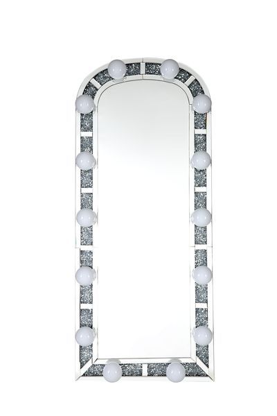 Noralie - Floor Mirror - Mirrored & Faux Diamonds - Urban Living Furniture (Los Angeles, CA)