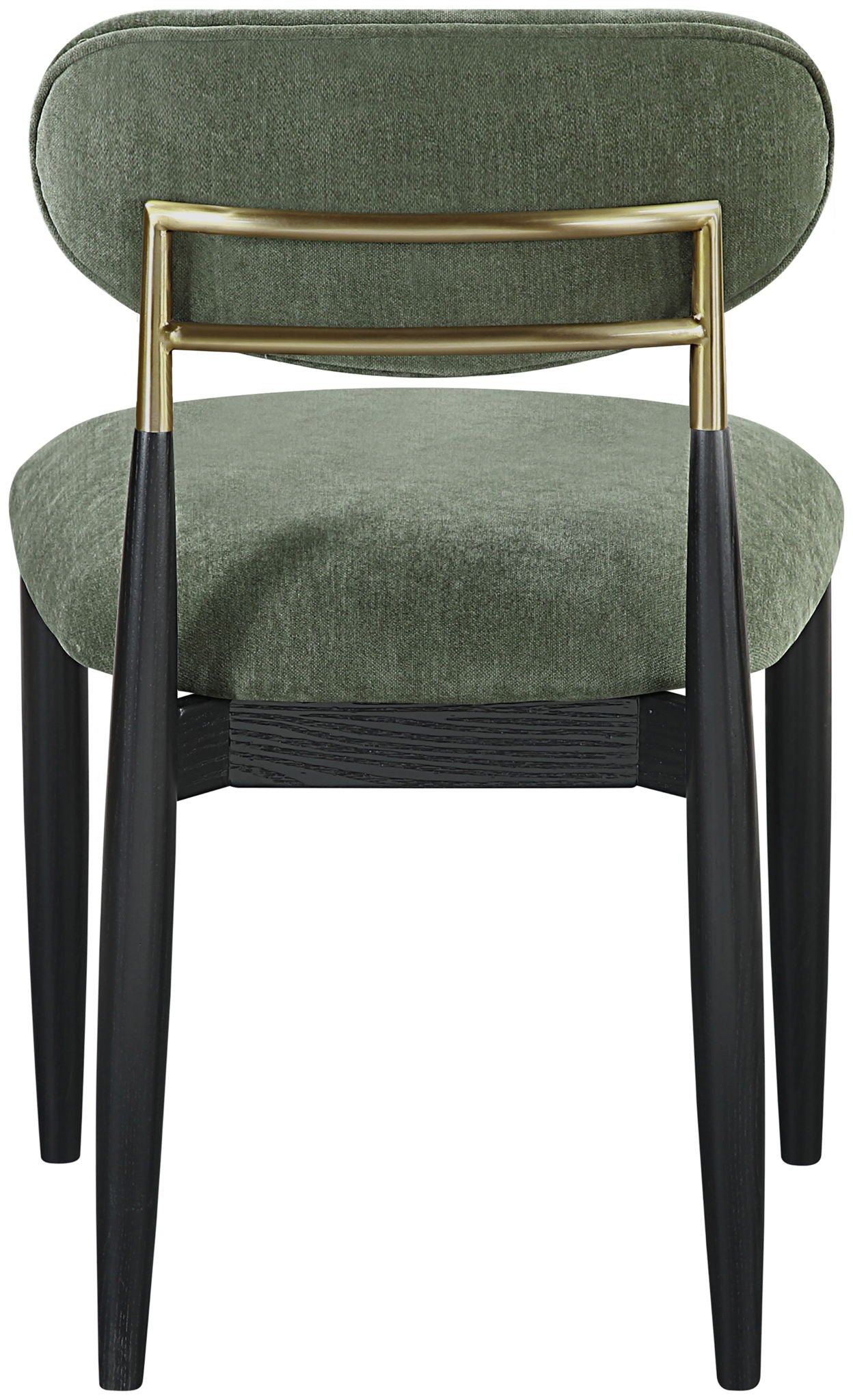 Riccio - Fabric Dining Side Chair (Set of 2) - Black And Gold Frame - Urban Living Furniture (Los Angeles, CA)