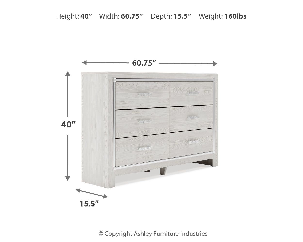 Altyra - Dresser, Mirror - Urban Living Furniture (Los Angeles, CA)
