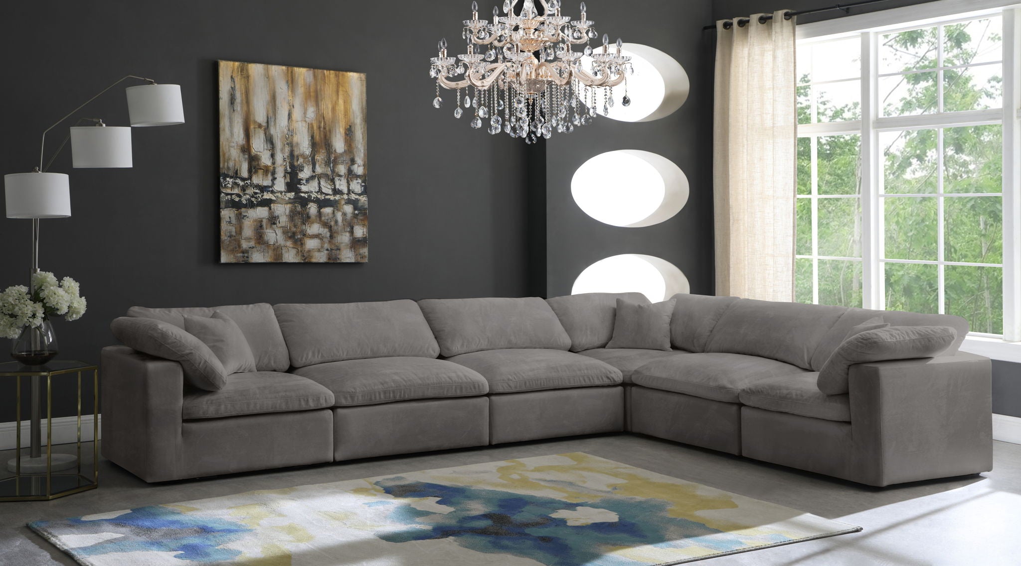 Cozy - 6 Piece Modular Corner Sectional - Urban Living Furniture (Los Angeles, CA)