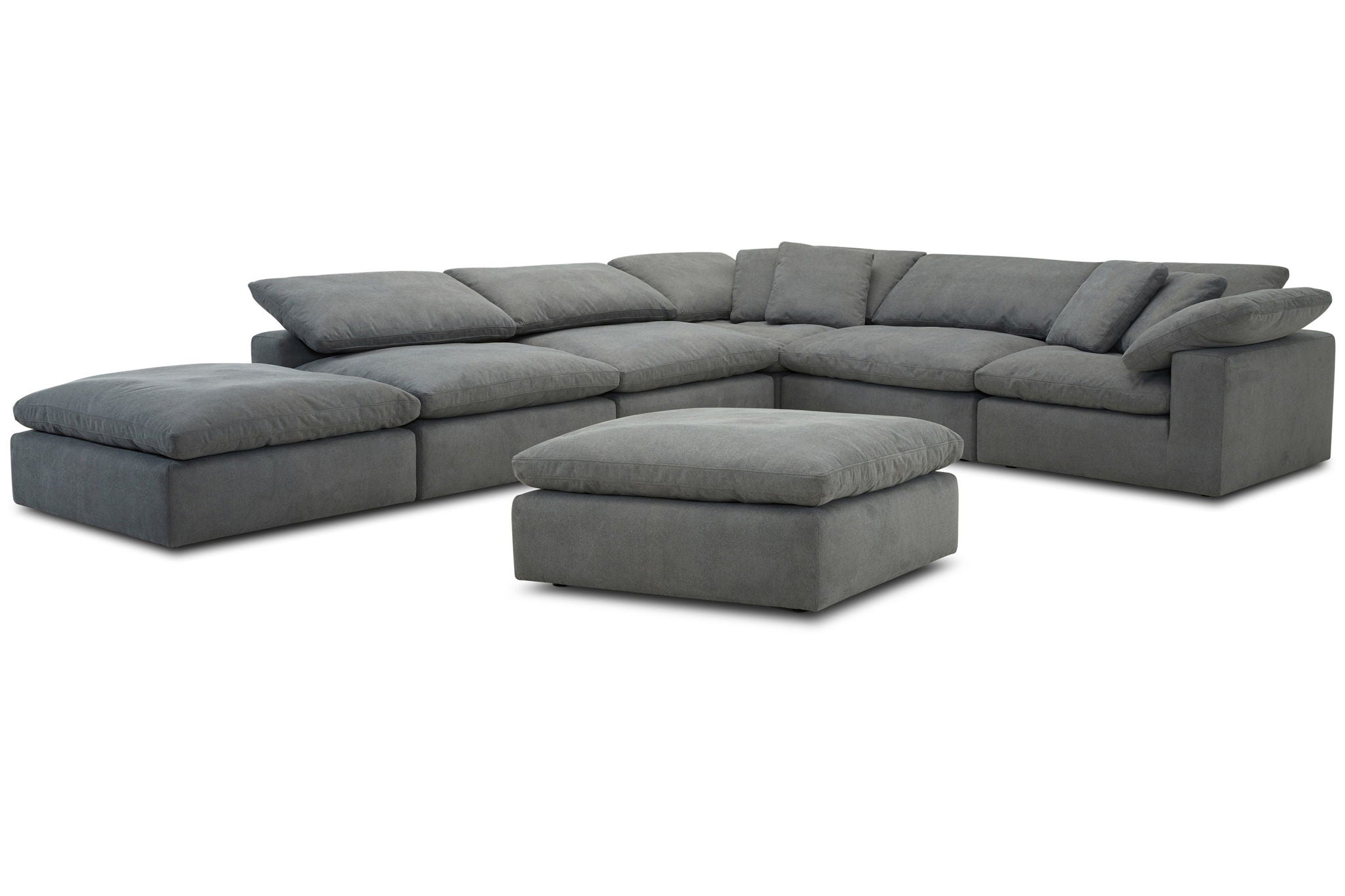 Exhale - Corner With One Pillow - Mathis Thunder - Urban Living Furniture (Los Angeles, CA)
