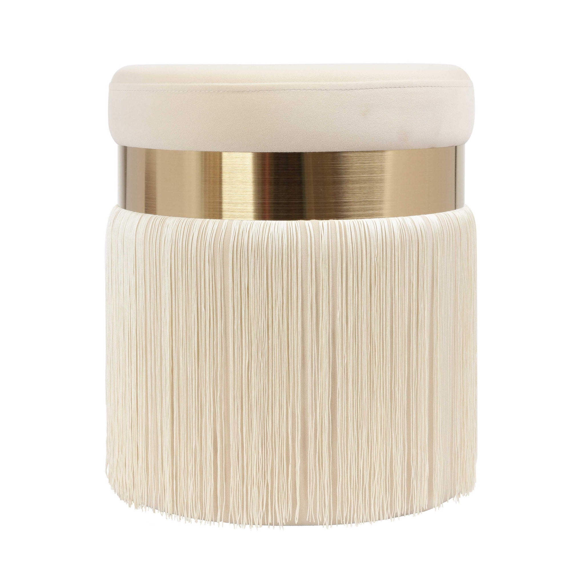 Melody - Tasseled Ottoman - Urban Living Furniture (Los Angeles, CA)