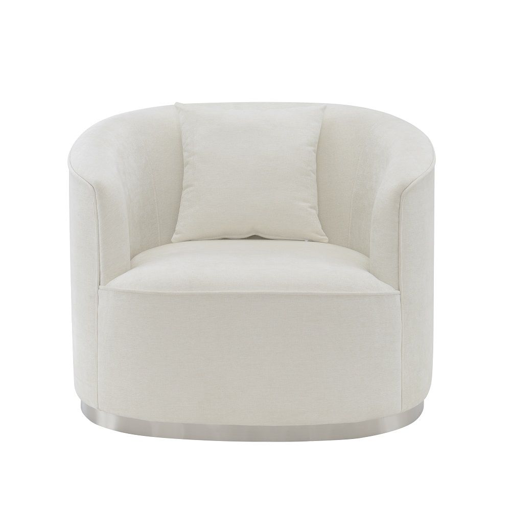 Odette - Chair With Pillow - Beige Chenille - Urban Living Furniture (Los Angeles, CA)