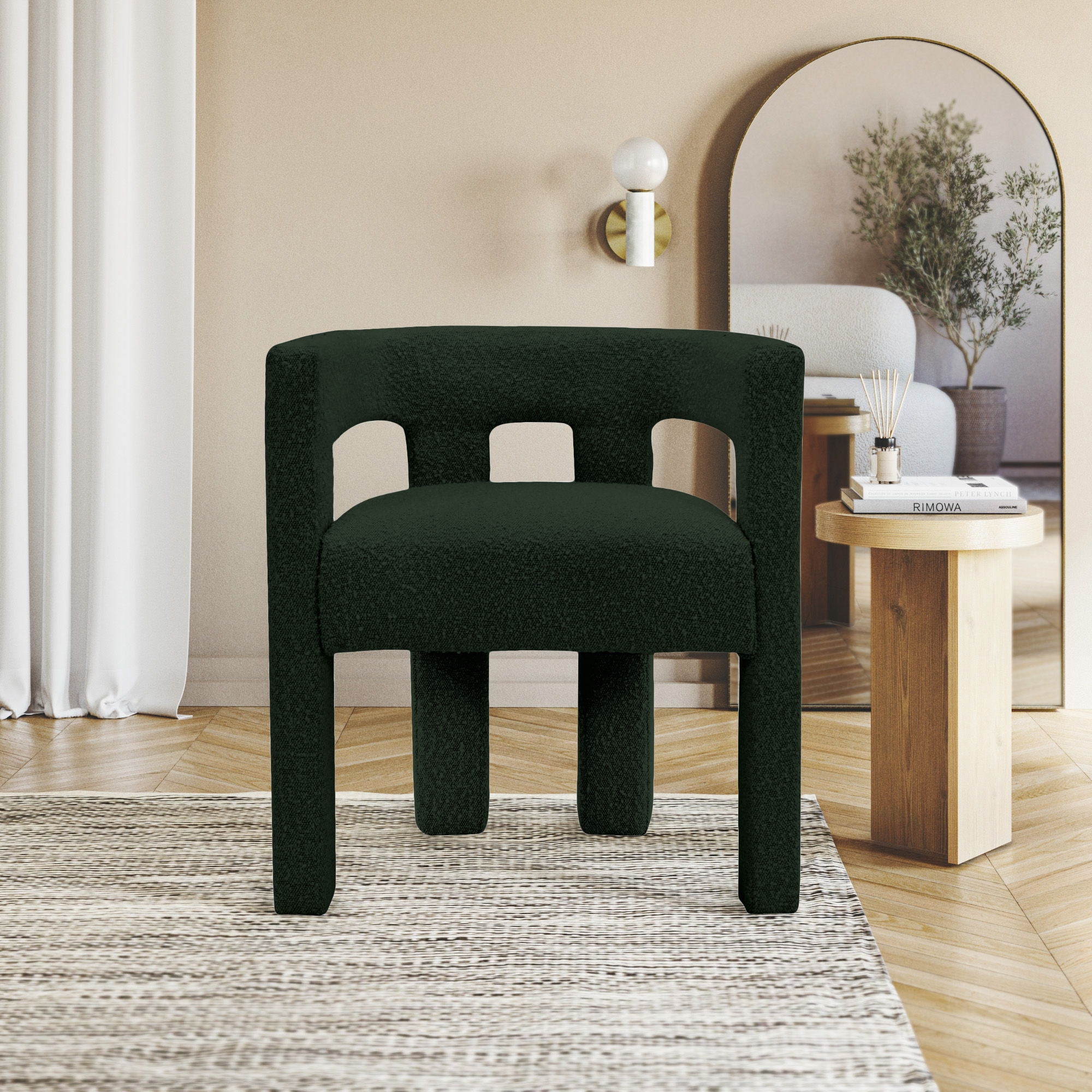 Athena - Boucle Fabric Dining Chair - Urban Living Furniture (Los Angeles, CA)