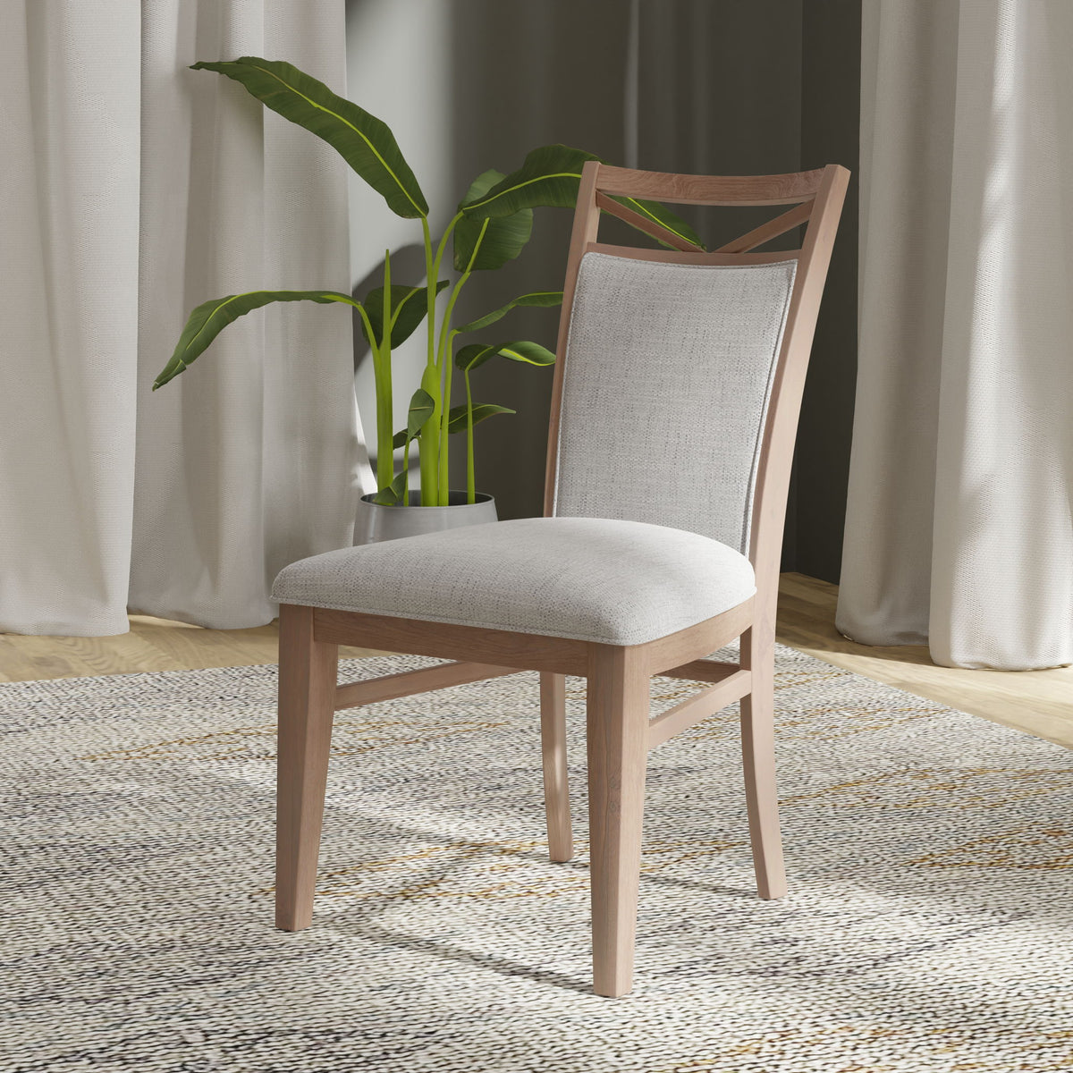 Americana Modern Dining - Upholstered Dining Chair (Set of 2) - Cotton