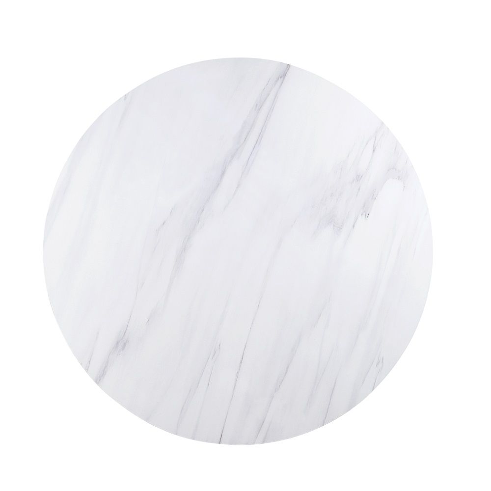 Gerardo - Dining Table - White Marble Top & Weathered Espresso - Urban Living Furniture (Los Angeles, CA)