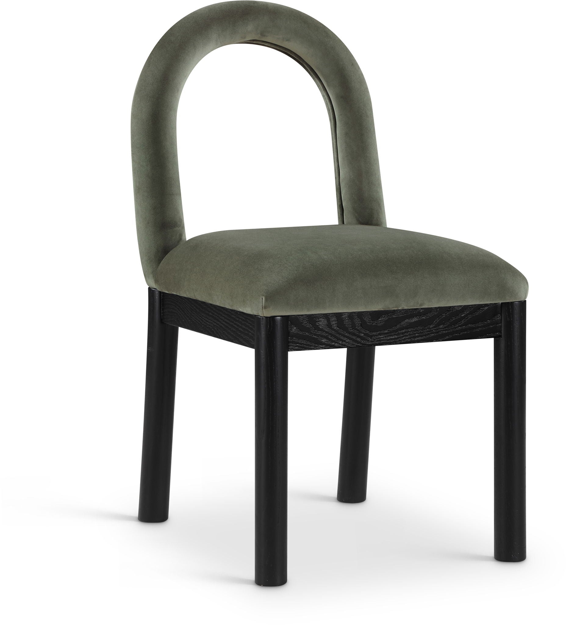 Conrad - Velvet Dining Chair With Black Legs - Urban Living Furniture (Los Angeles, CA)