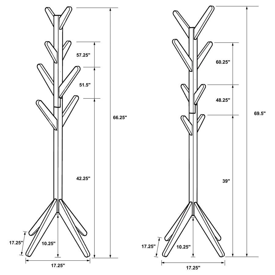 Margaret - Solid Wood Coat Rack Clothing Hanger - Urban Living Furniture (Los Angeles, CA)