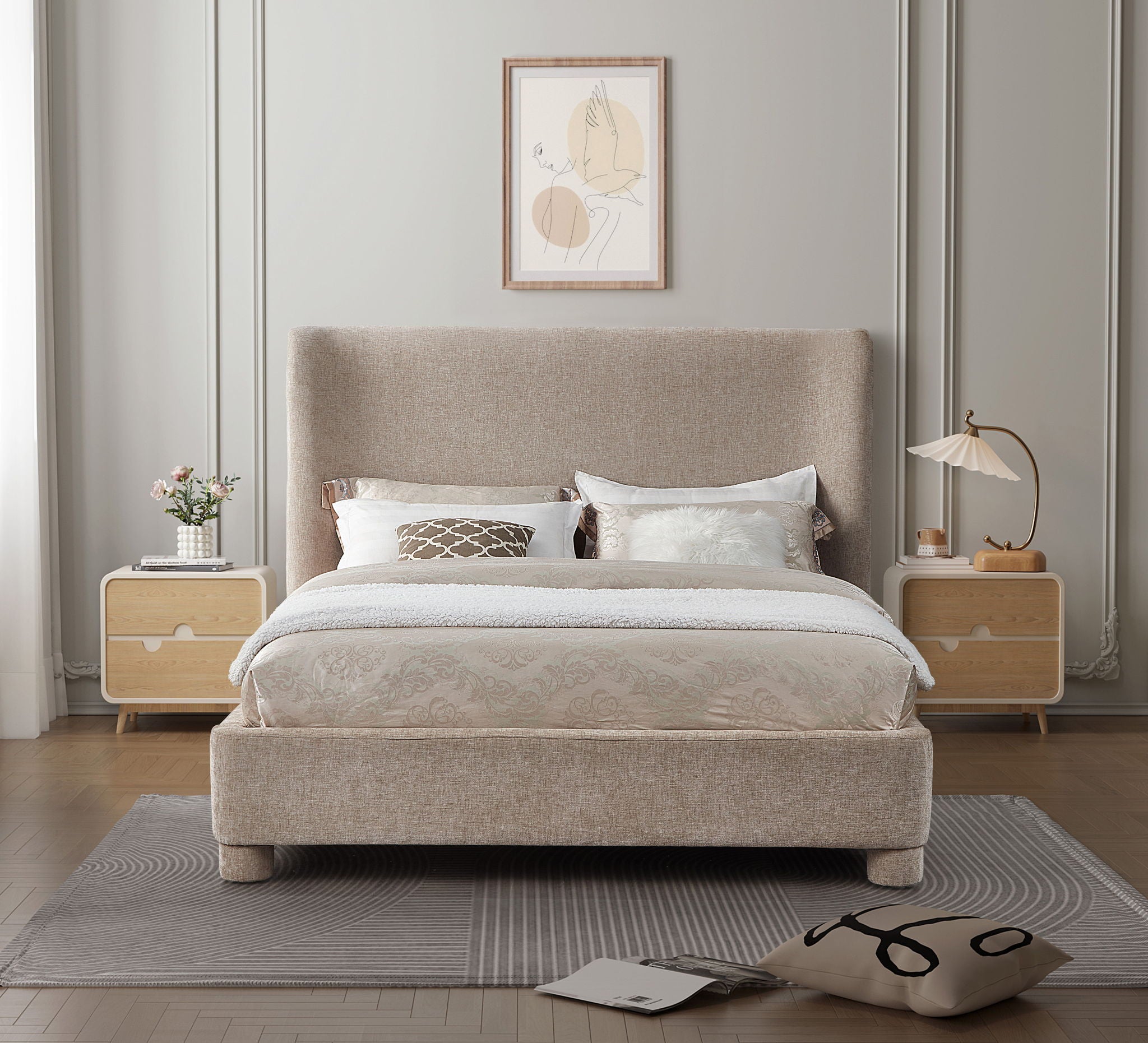 Penny - Chenille Fabric Bed - Urban Living Furniture (Los Angeles, CA)