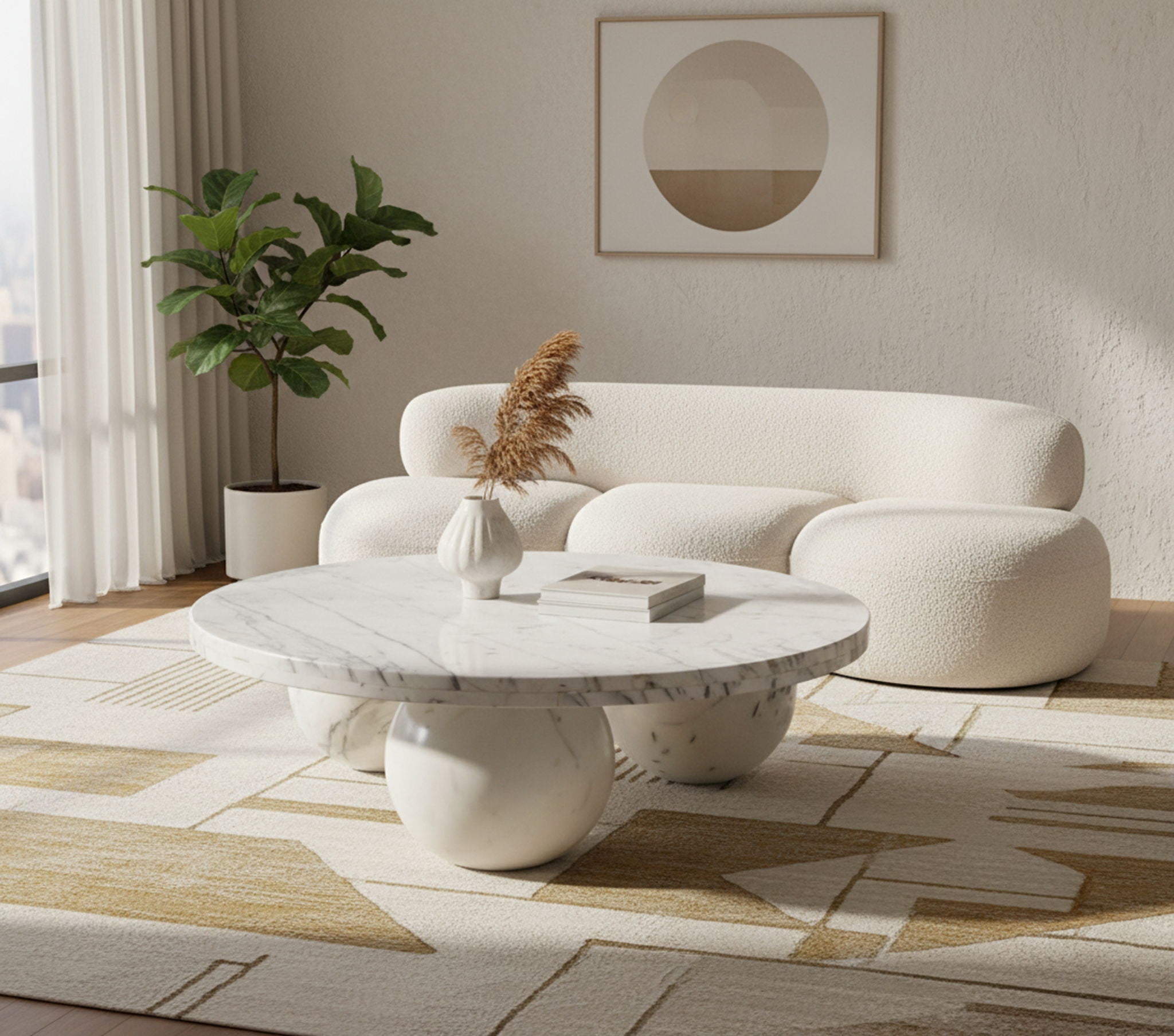 Spherical - Marble/Stone Coffee Table - Urban Living Furniture (Los Angeles, CA)