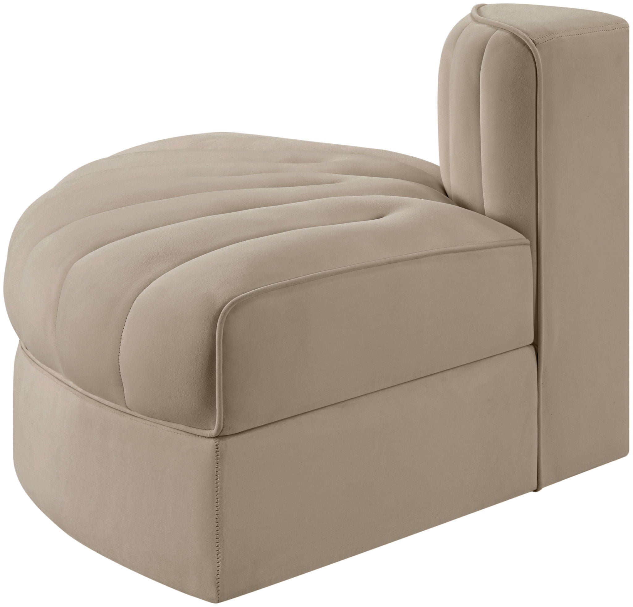 Rummi - Velvet Performance Fabric Upholstered Modular Chair - Urban Living Furniture (Los Angeles, CA)