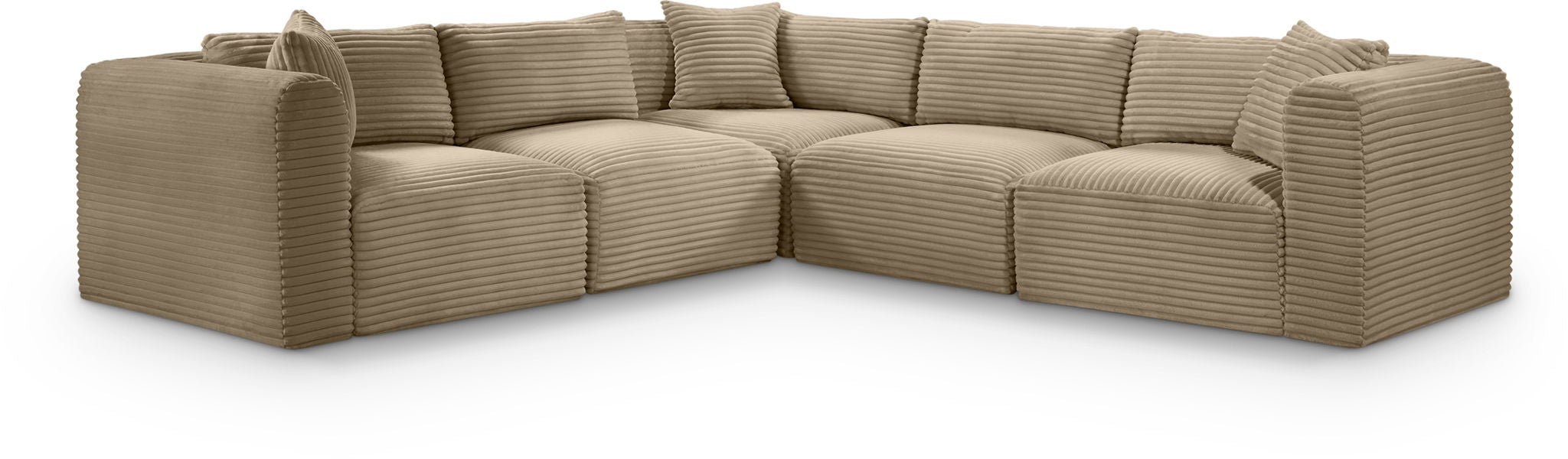 Shaggy - Fabric 5 Piece Modular Corner Sectional - Urban Living Furniture (Los Angeles, CA)