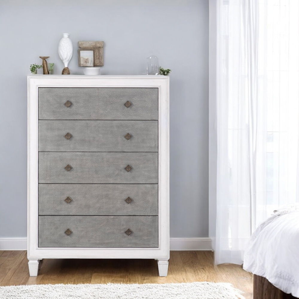 Katia - Chest - Rustic Gray & Weathered White - Urban Living Furniture (Los Angeles, CA)